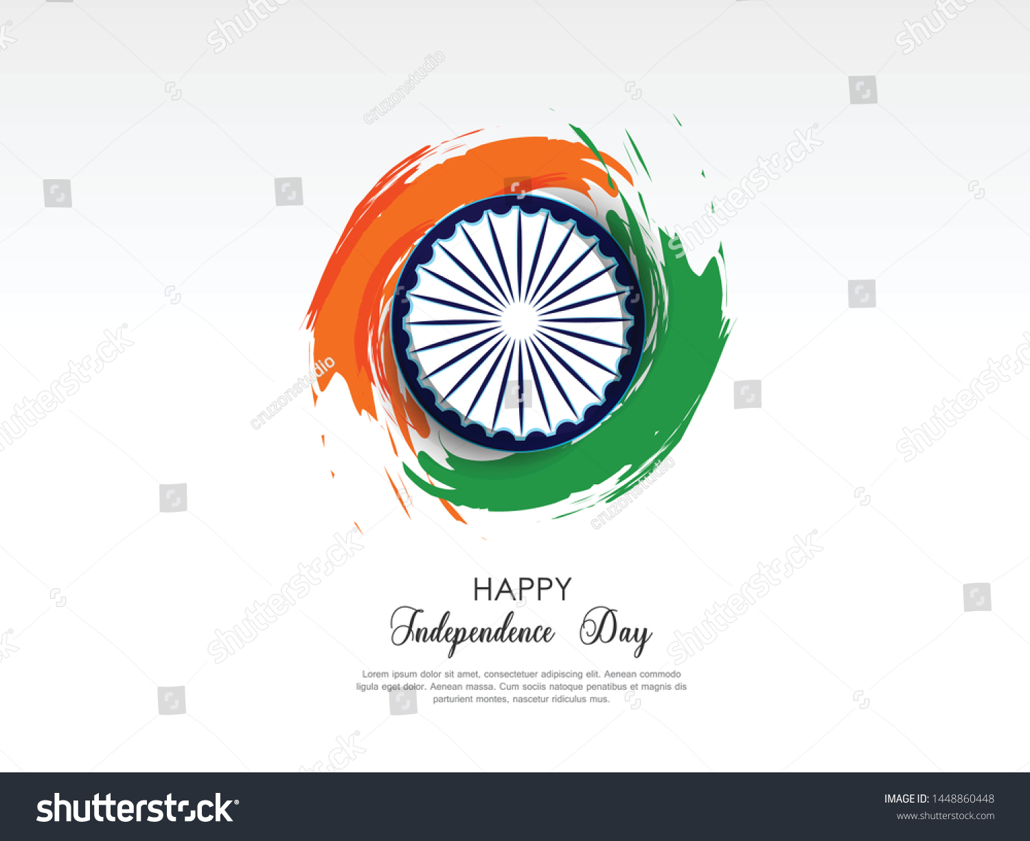 Happy Independence Day India Vector Illustration Stock Vector (Royalty ...