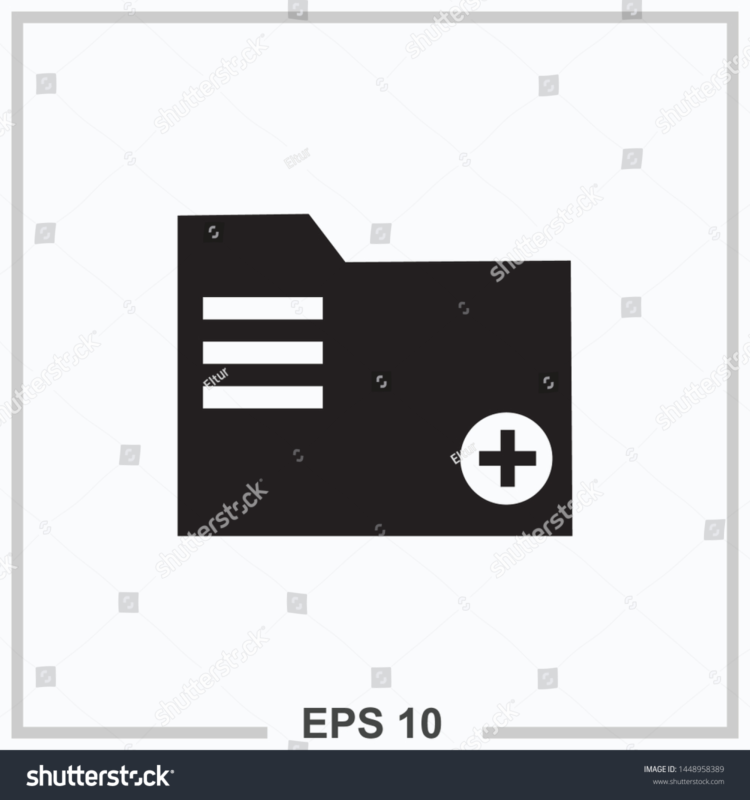 File Icon Black Isolated Vector Illustration Stock Vector (Royalty Free ...