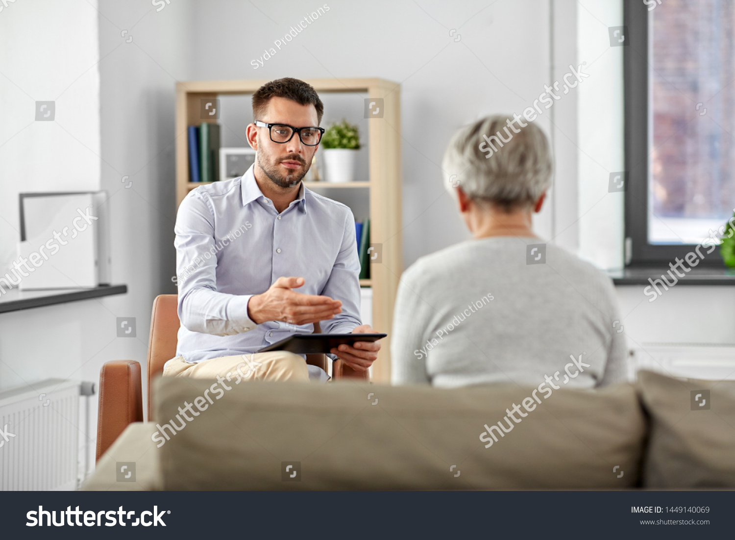 Geriatric Psychology Mental Therapy Old Age Stock Photo 1449140069 ...