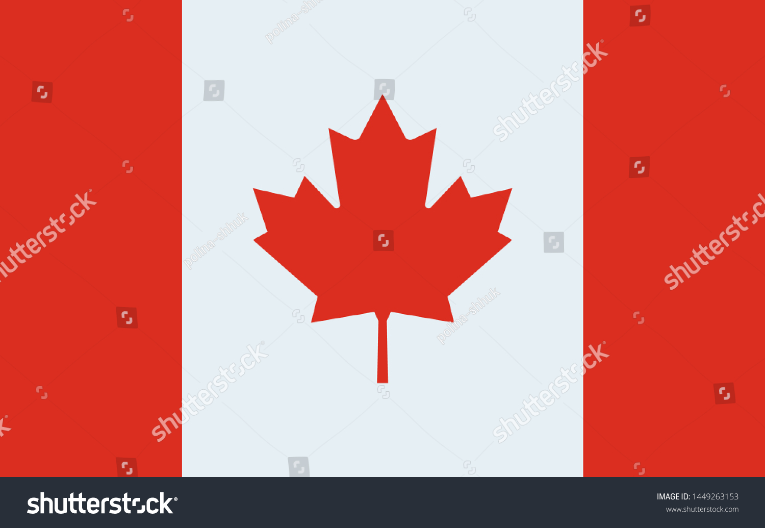 Illustration Image Vector Flag Canada Maple Stock Vector (Royalty Free ...