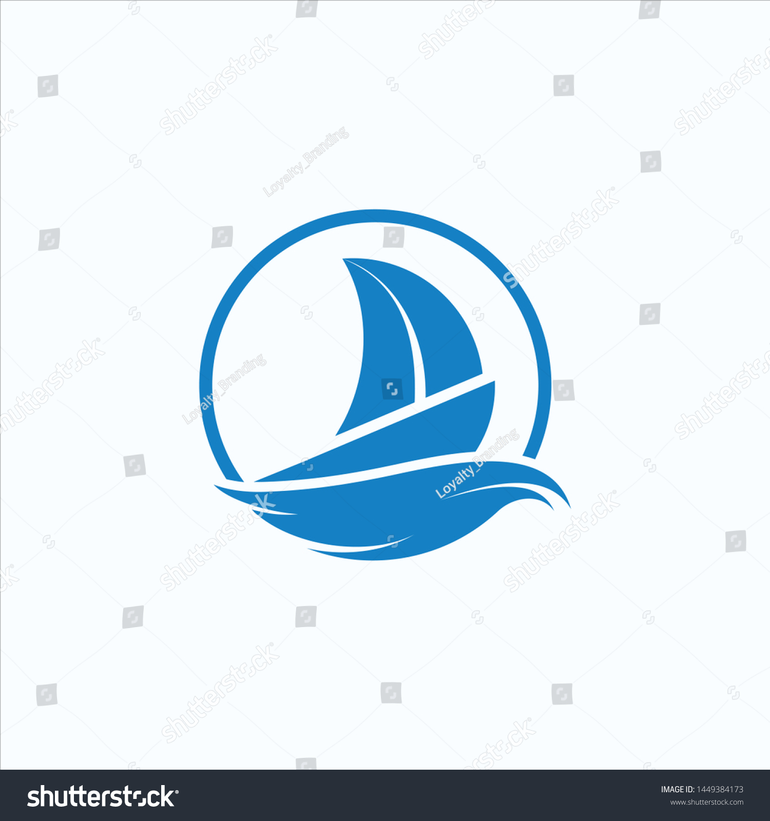 Sail Bot Ship Vector Graphic Illustration Stock Vector (Royalty Free ...