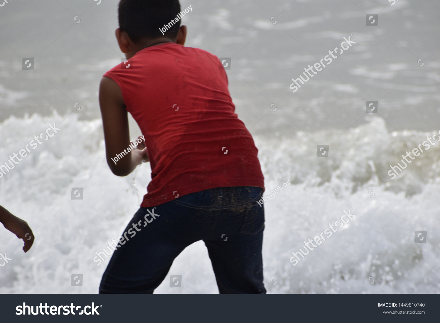 Indian Kids Playing Beach Sand Sea Stock Photo 1449810740 | Shutterstock