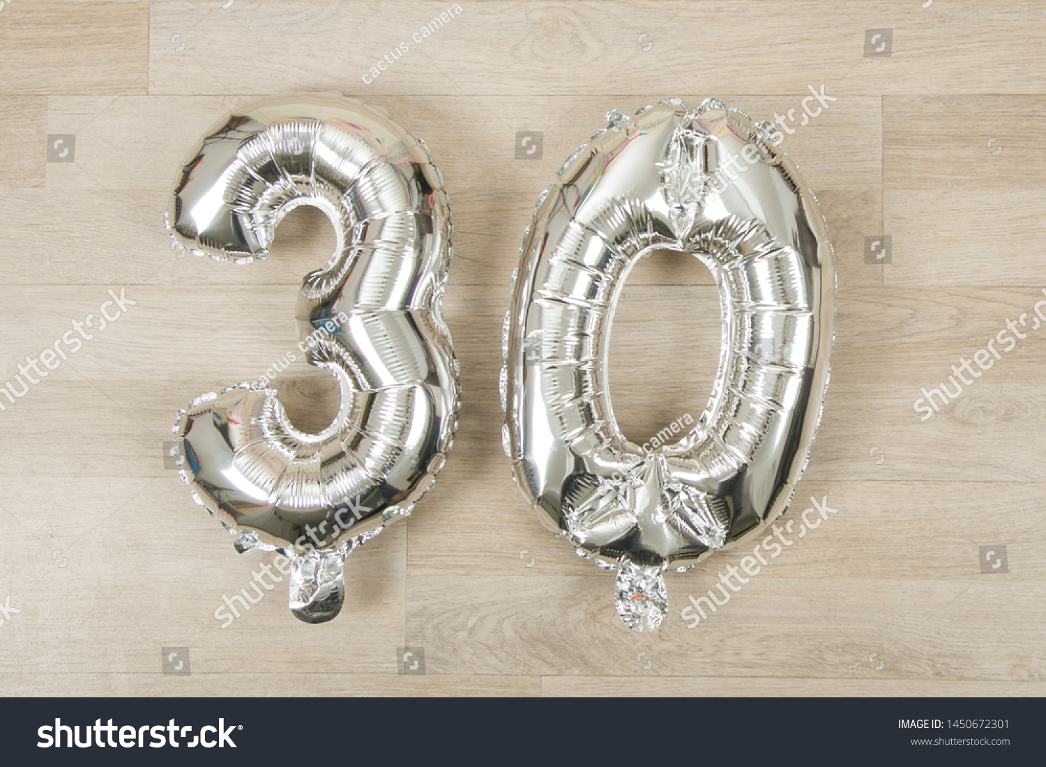 30 Thirty Birthday Balloons Isolated Top Stock Photo 1450672301 ...