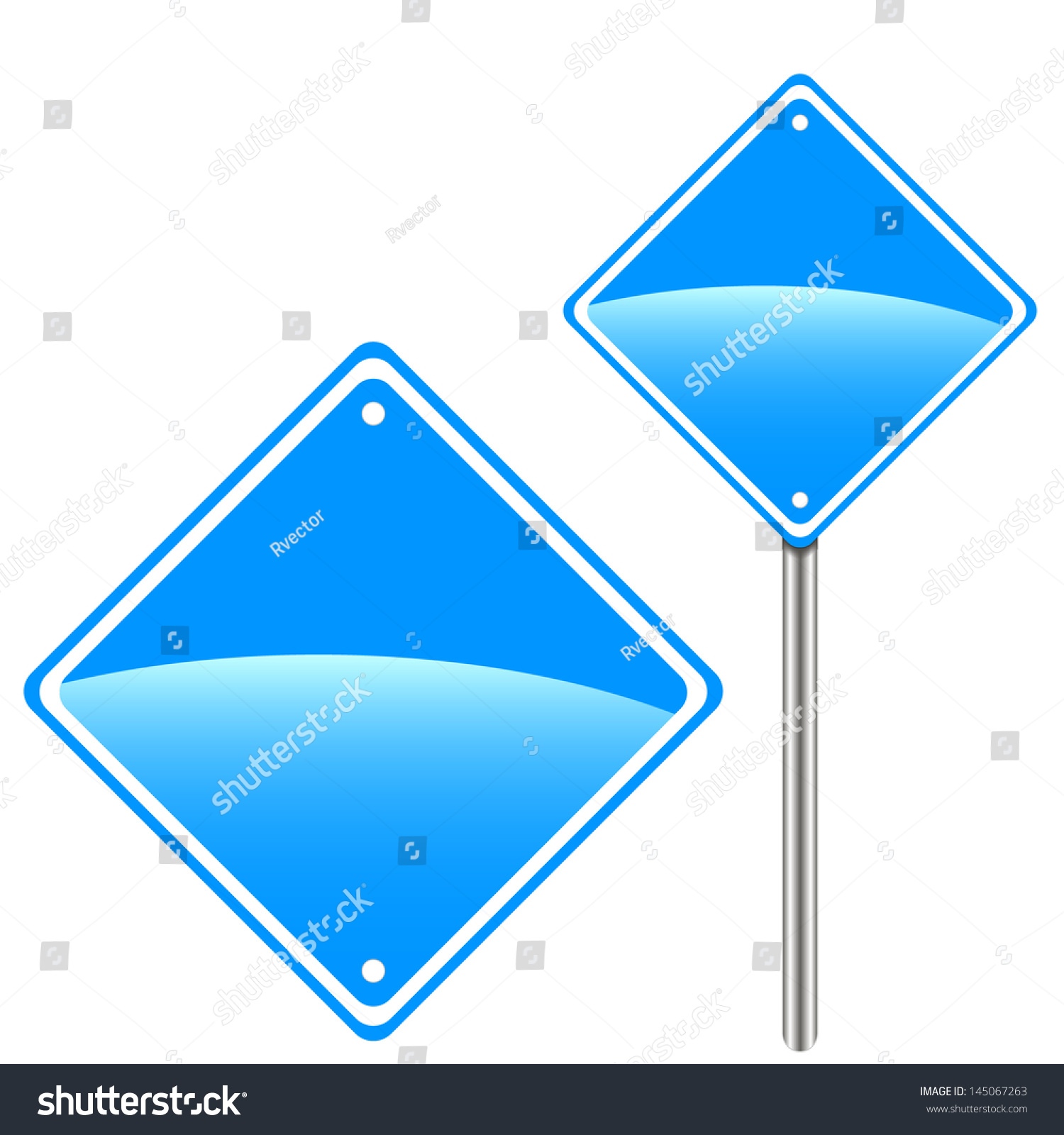 two-blue-road-signs-your-design-stock-illustration-145067263-shutterstock