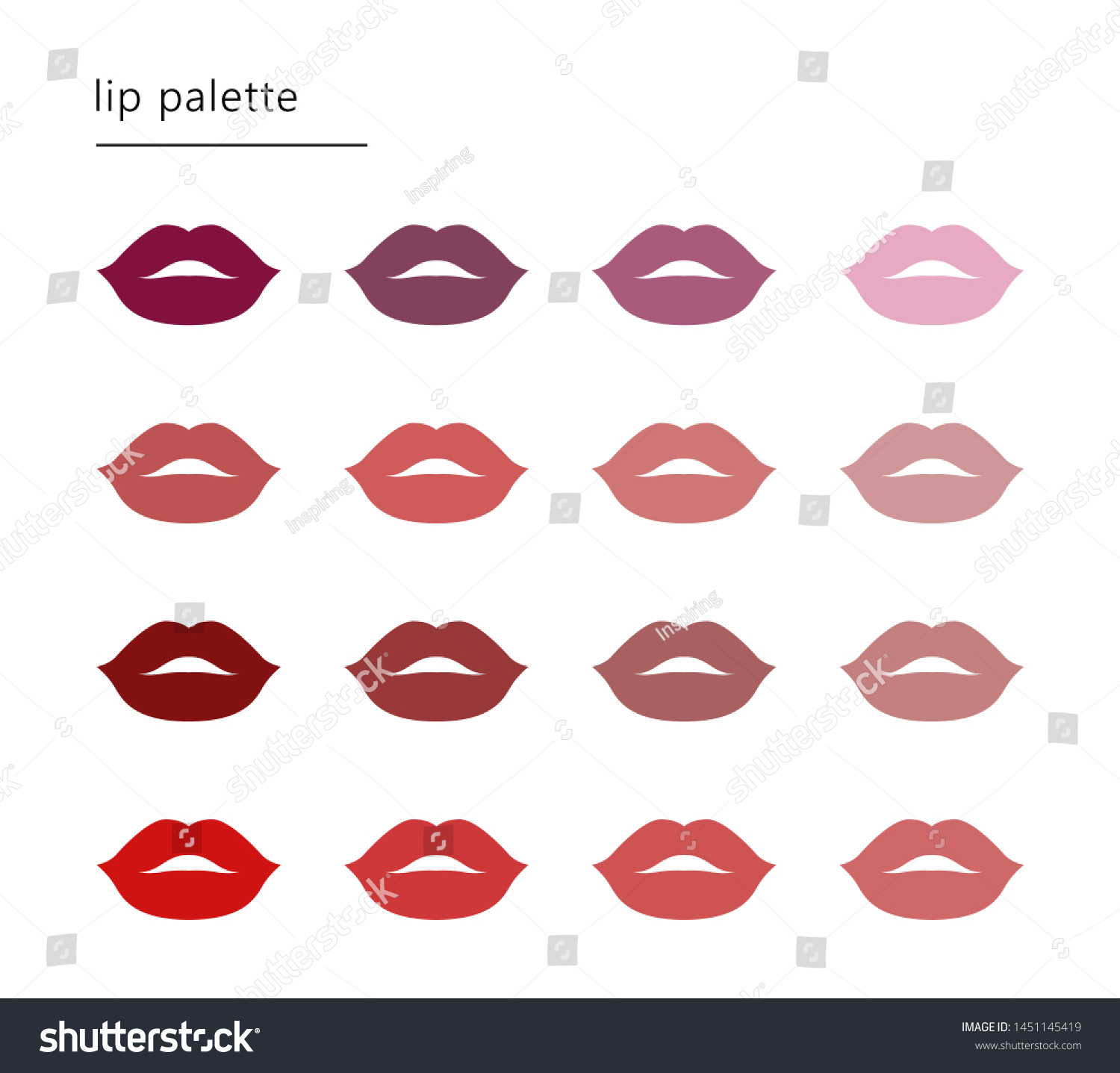 lip color palette