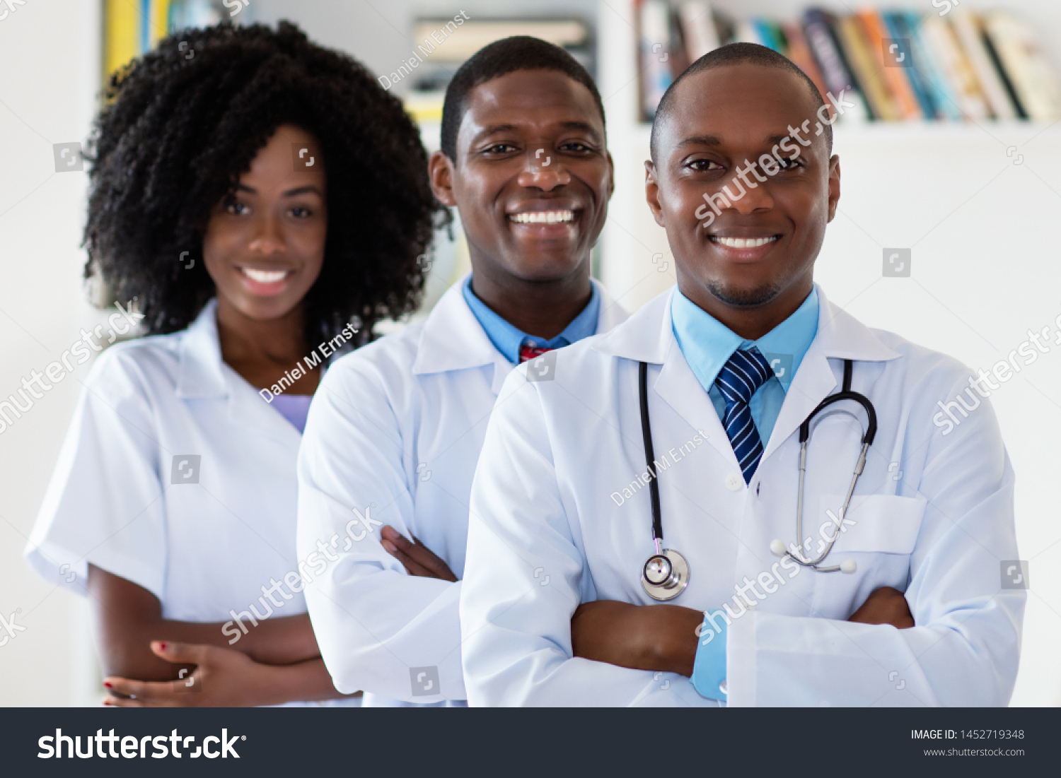 Doctor General Practitioner Nurse African American Stock Photo ...