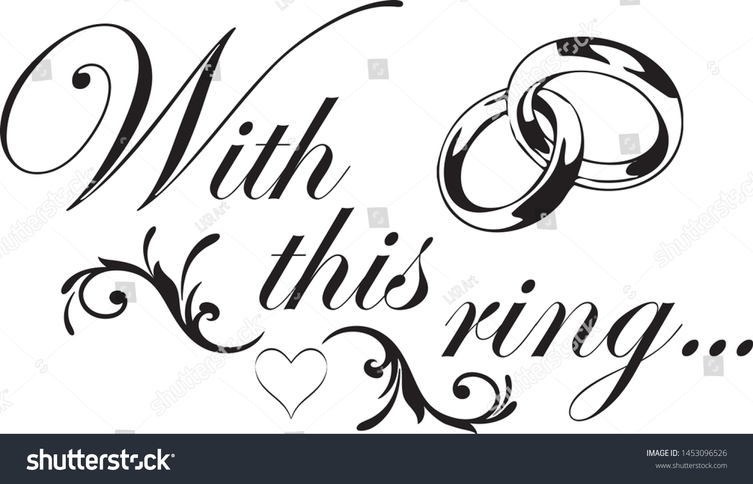 This Ring Wedding Design Stock Vector (Royalty Free) 1453096526