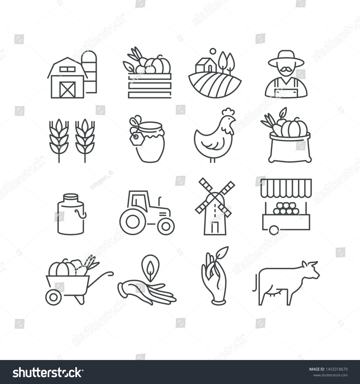 Vector Set Logos Badges Icons Natural Stock Vector (Royalty Free ...