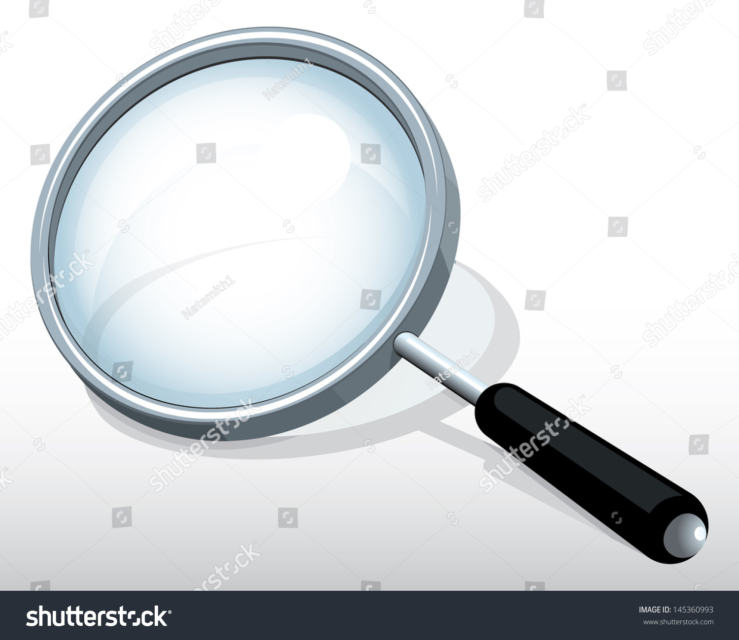 Vector Drawing Magnifying Glassmagnifying Glasseasy Edit Stock Vector ...