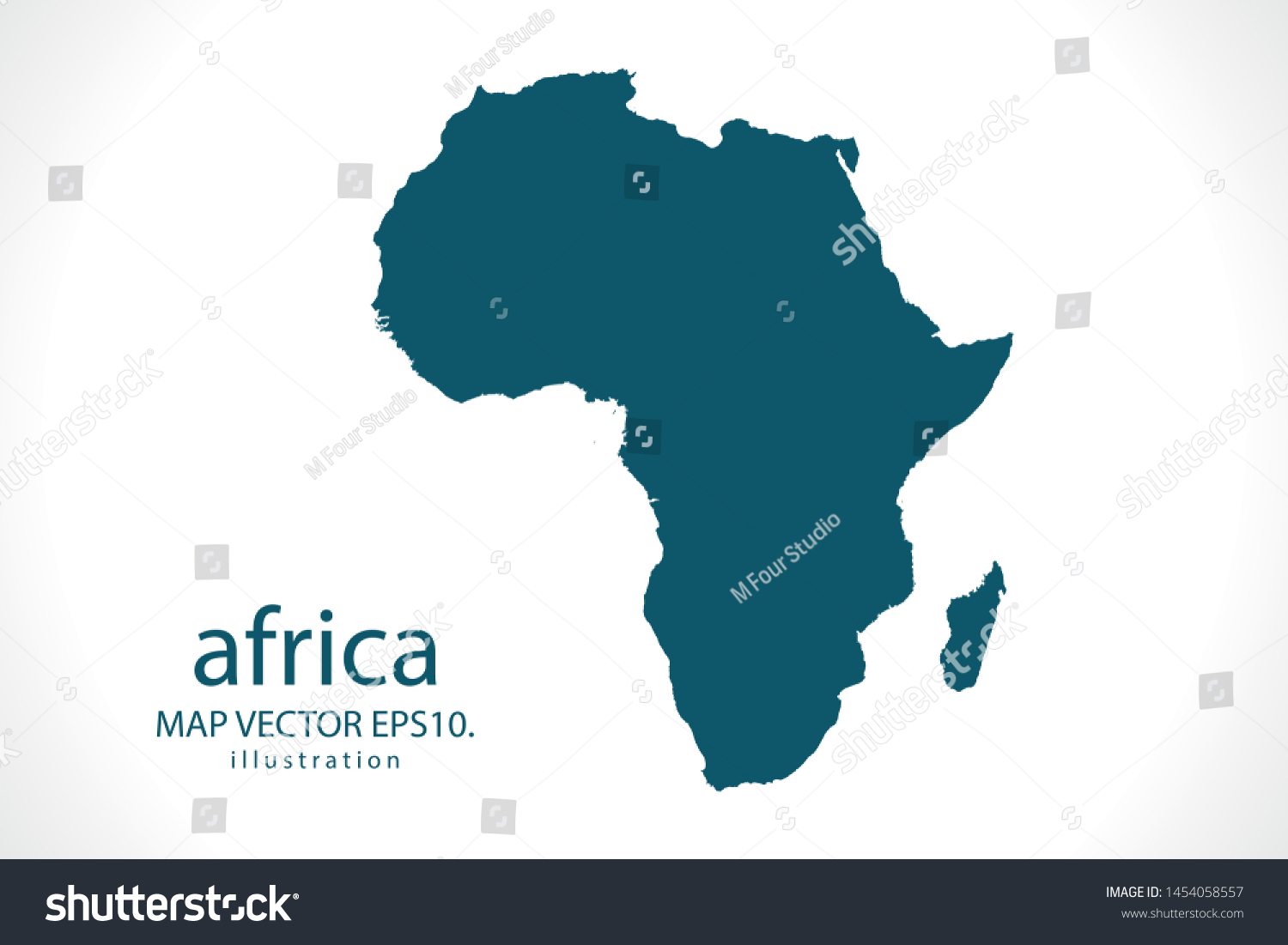 Stock Vector Africa Map High Detailed On White Background Abstract Design Vector Illustration Eps 1454058557 