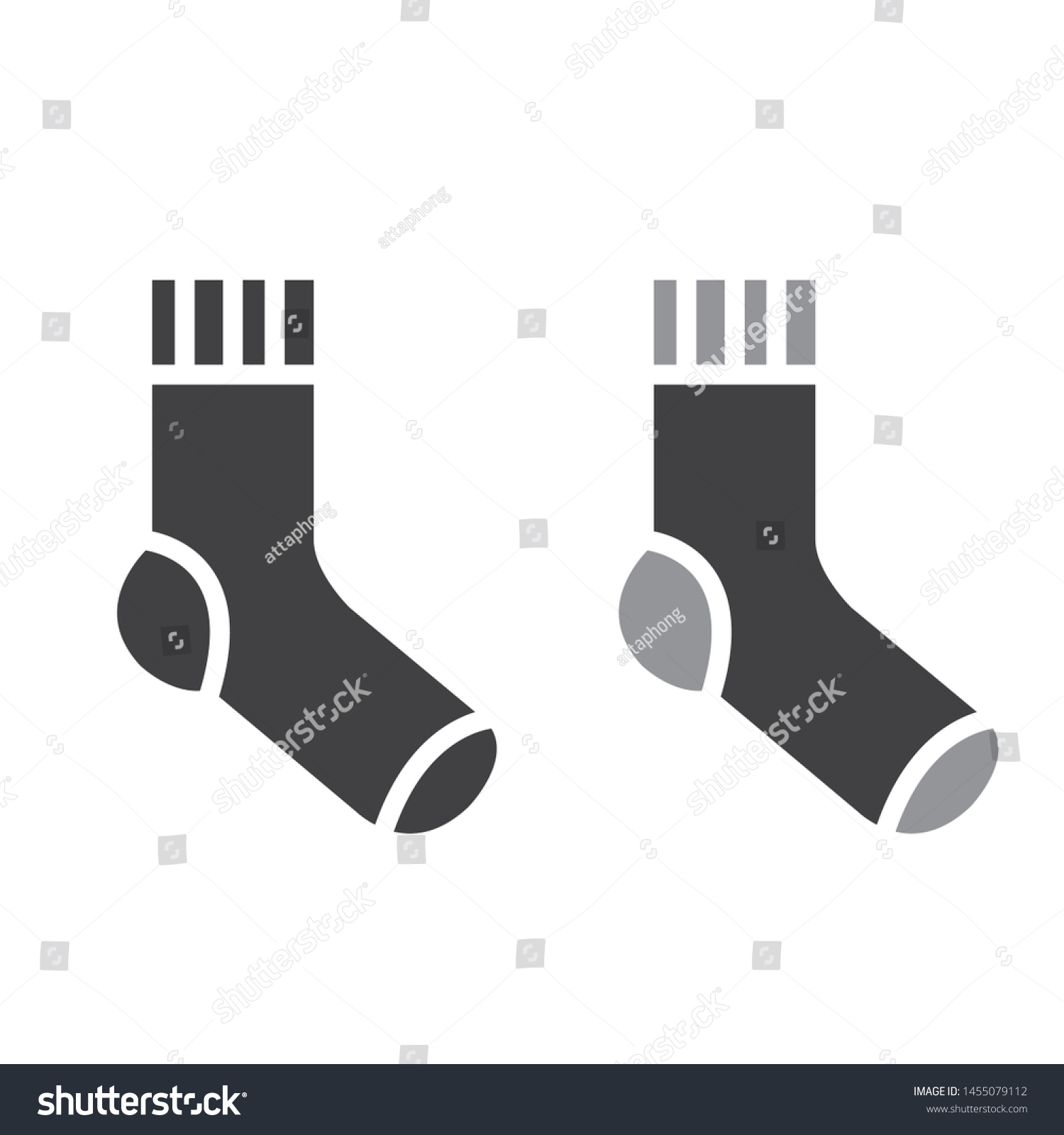 Sock Clipart Sock Drawing Sock Icon Stock Vector (Royalty Free ...