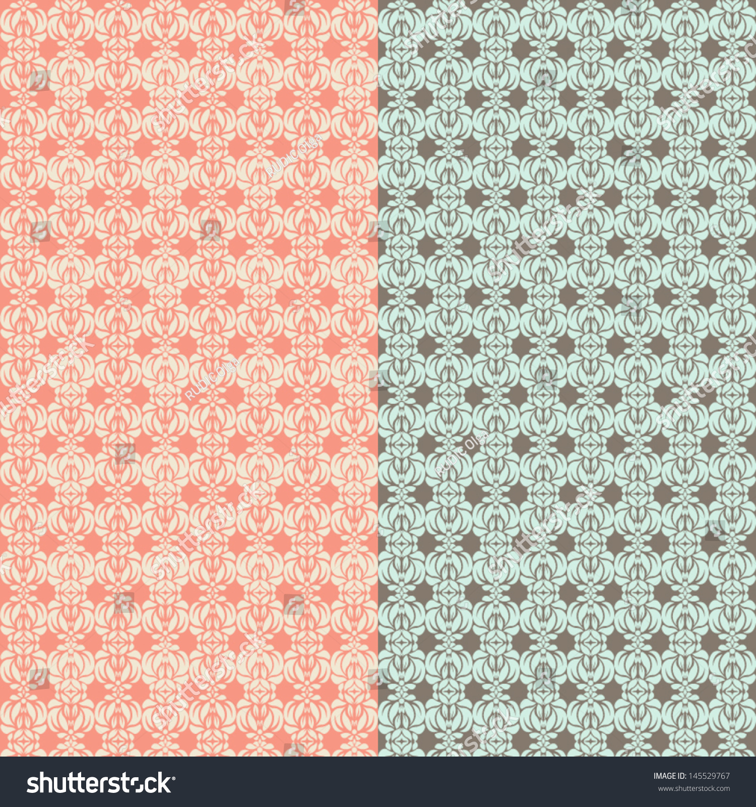 Set 2 Vector Patterns Seamless Backgrounds: Vector De Stock (libre De ...