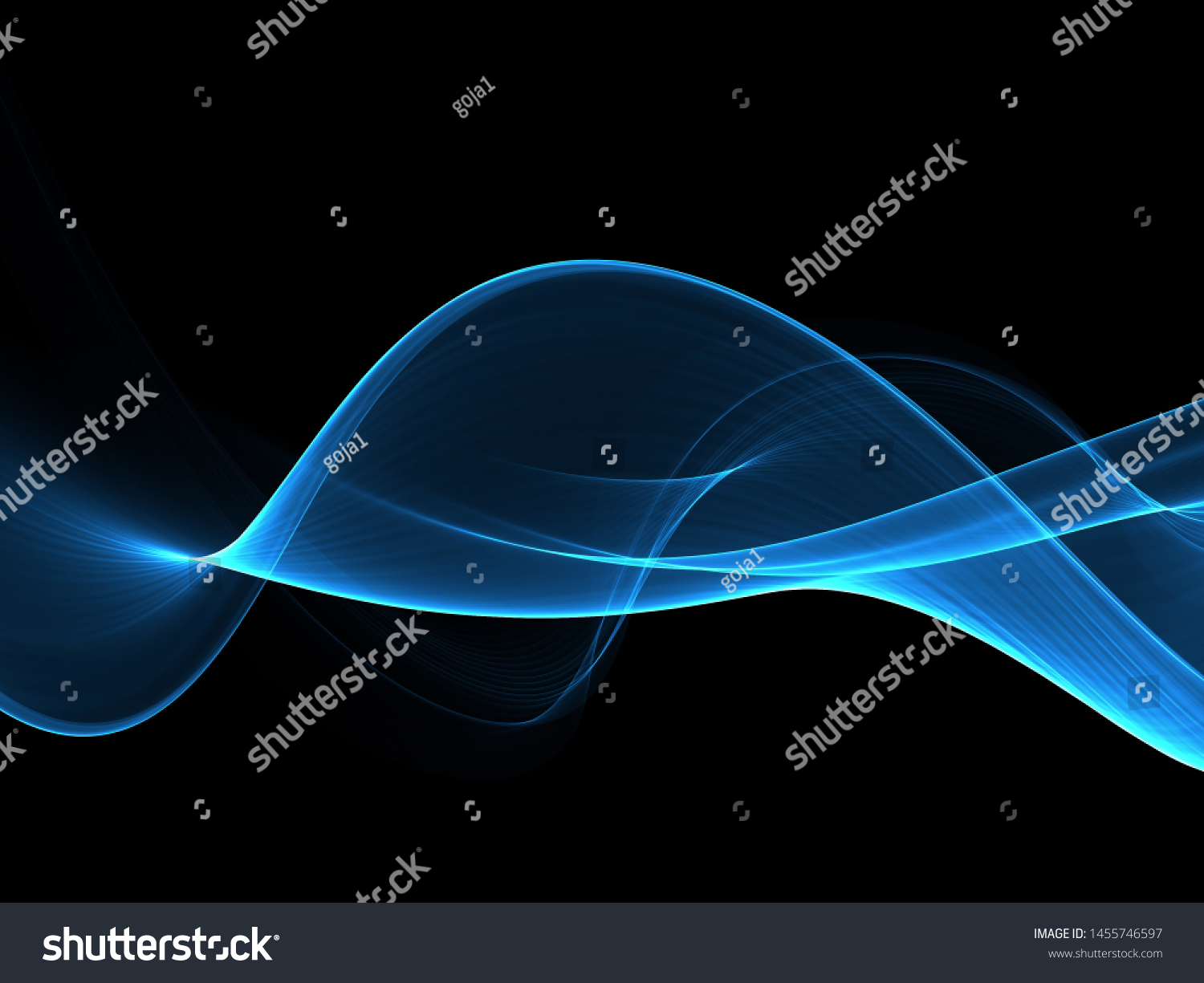 Elegant Abstract Dark Blue Wave Background Stock Illustration ...