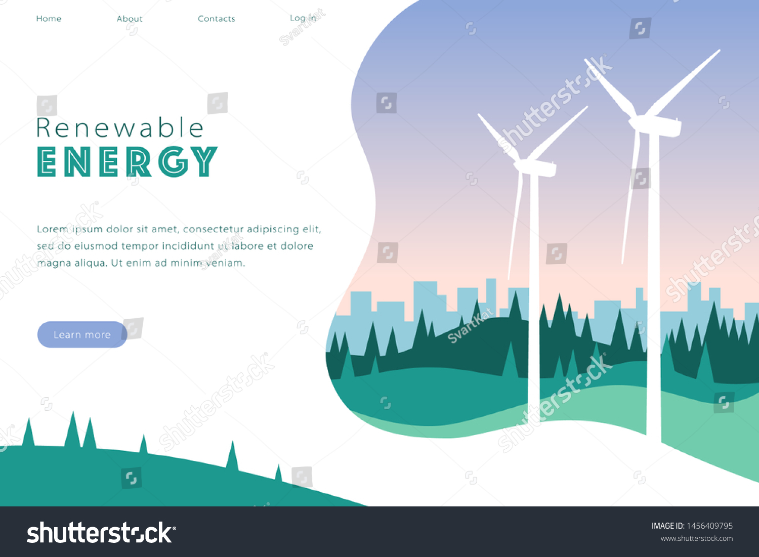 Vector Concept Design Website Page Simple Stock Vector (Royalty Free ...