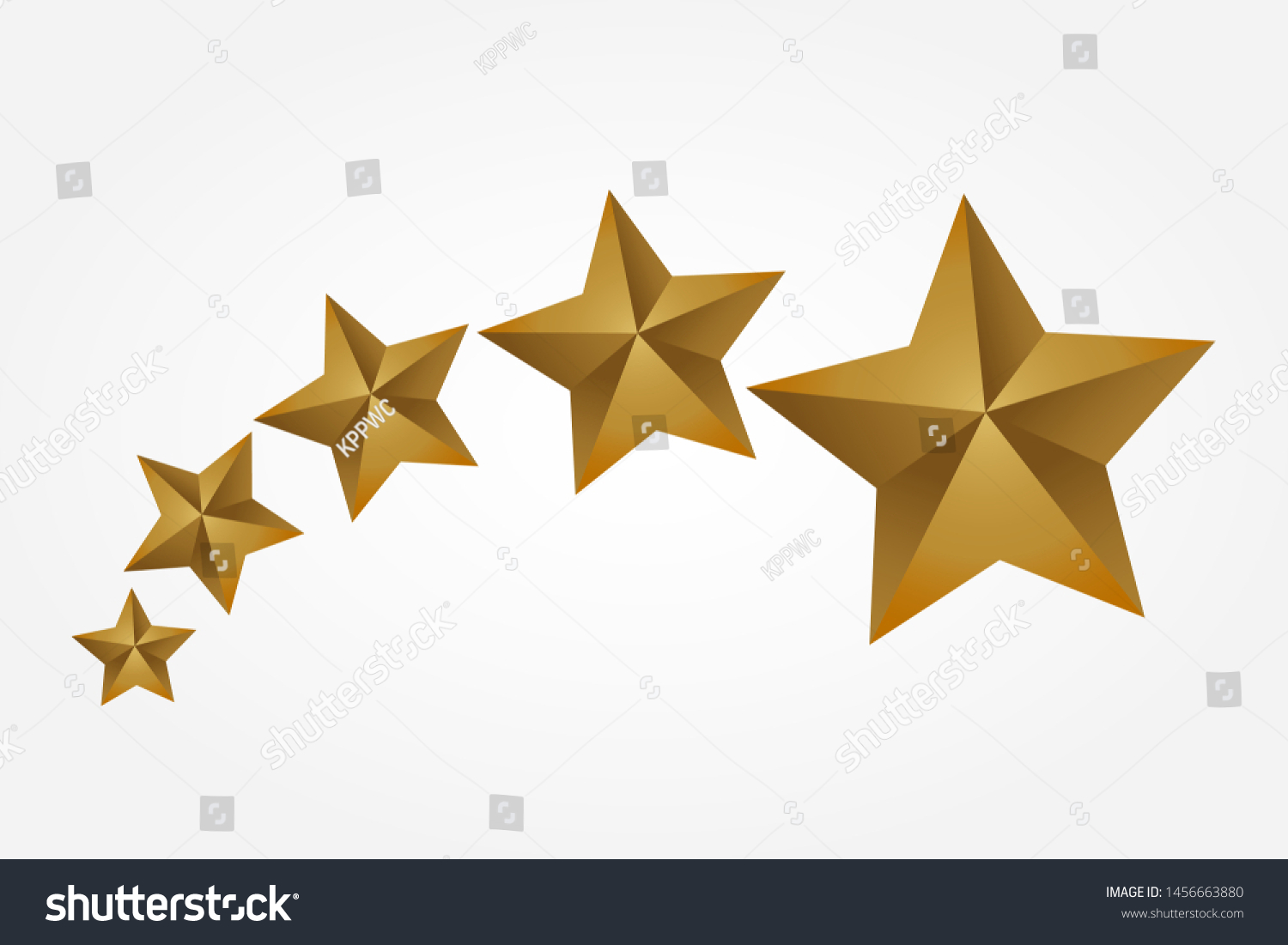 Shooting Golden Stars Flying Stars Illustration Stock Vector (royalty 