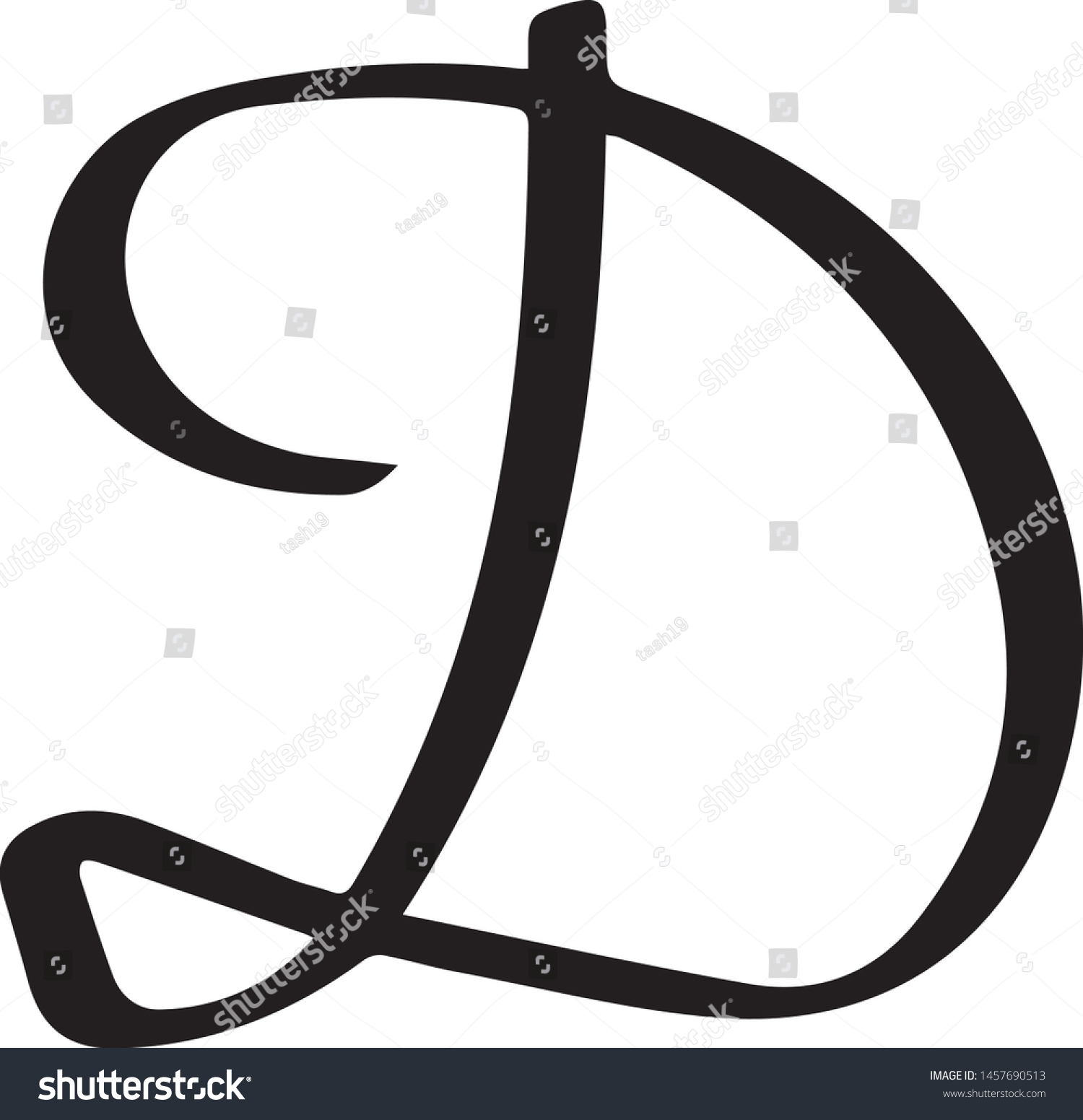 D Latin Font Letter Element Stock Vector (Royalty Free) 1457690513 ...