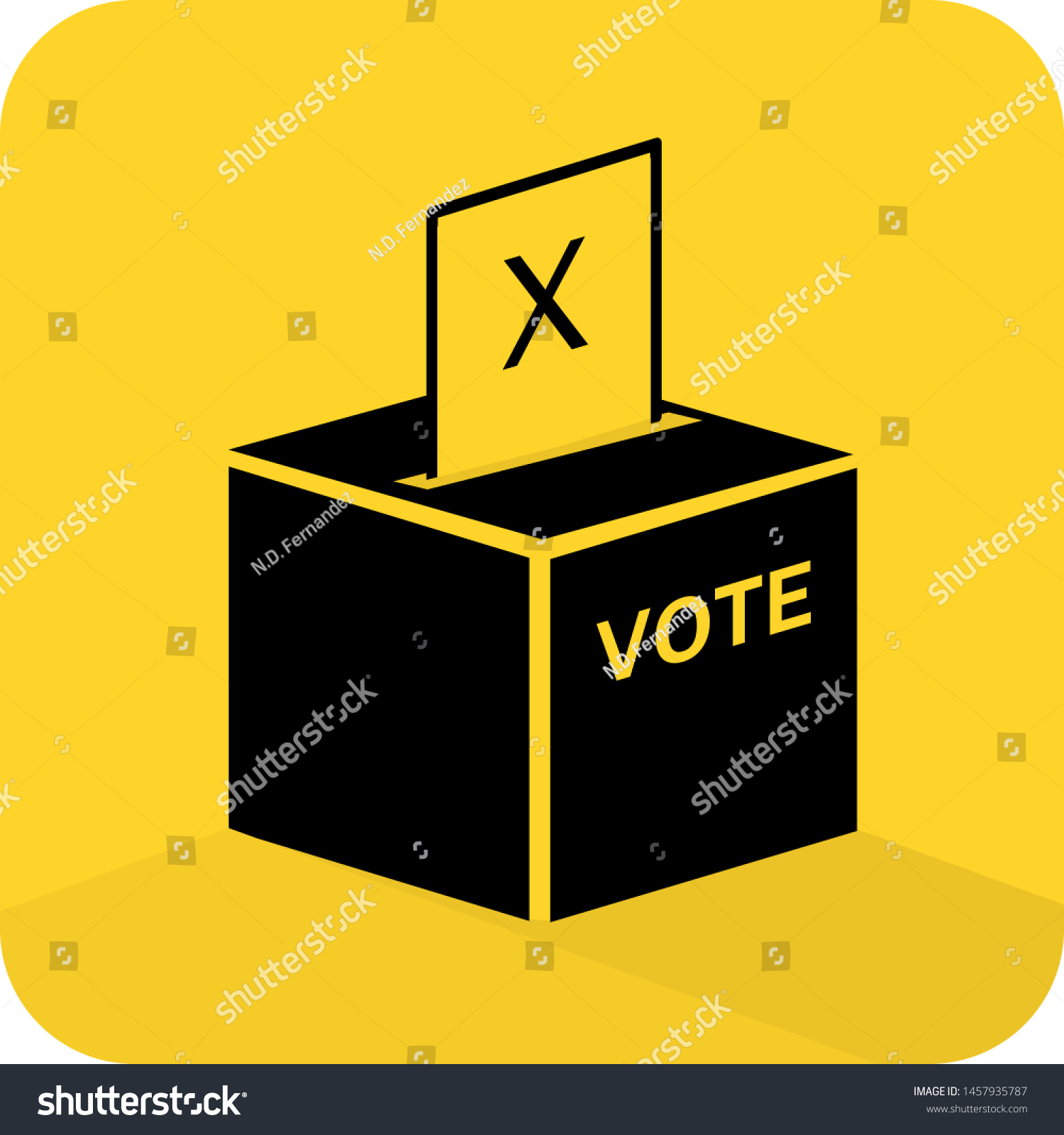 Ballot Box Peoples Vote Election Collecting Stock Vector (Royalty Free ...