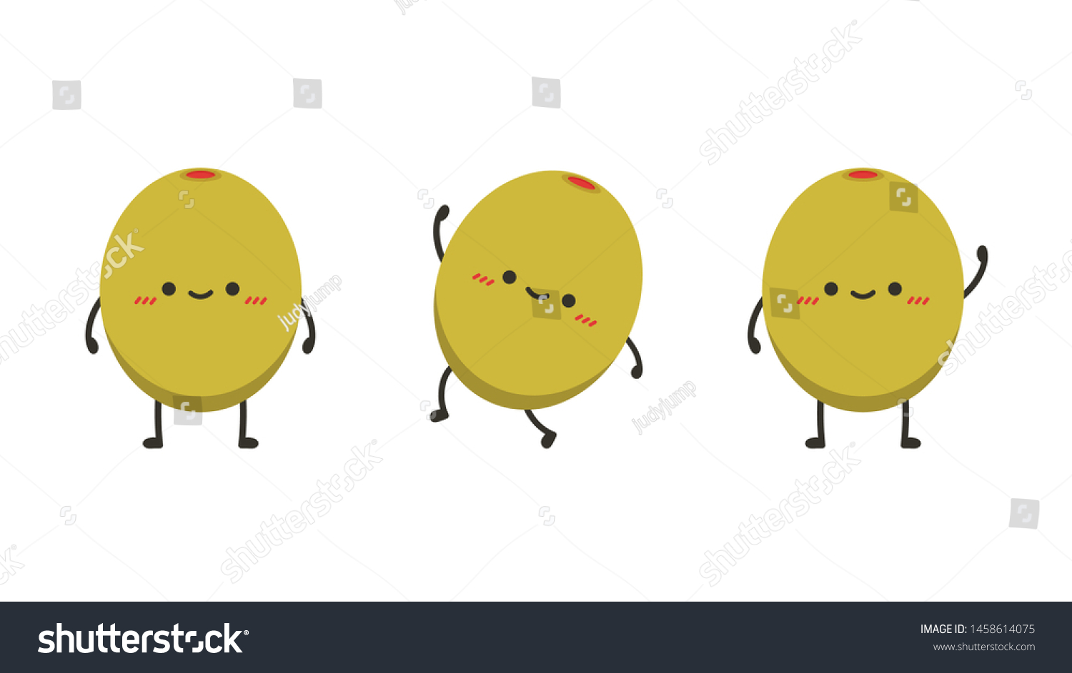 Olive Pickled Vector Olive Pickled Character Stock Vector (Royalty Free ...