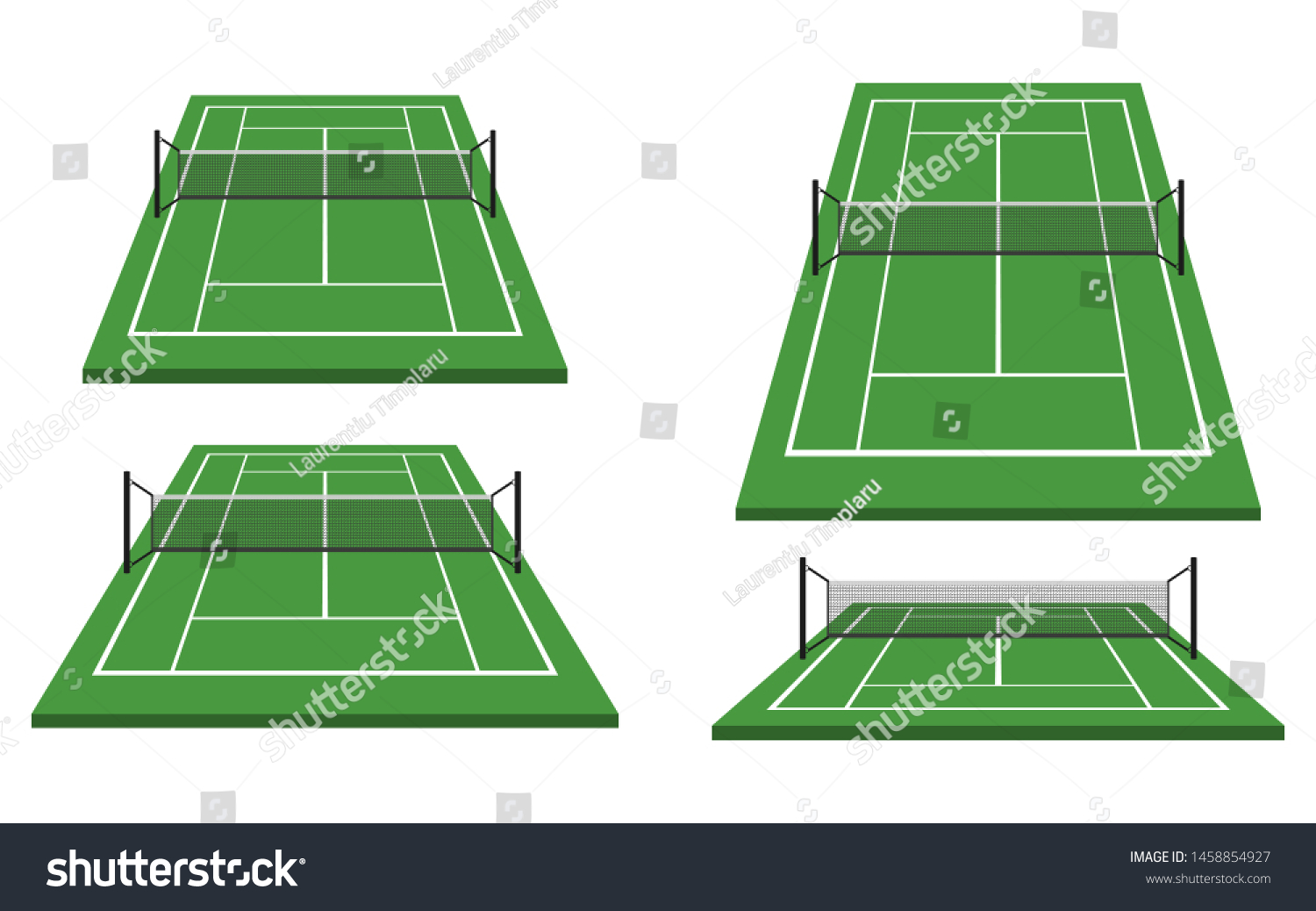 Tennis Field Vector Design Illustration Isolated Stock Vector (Royalty ...