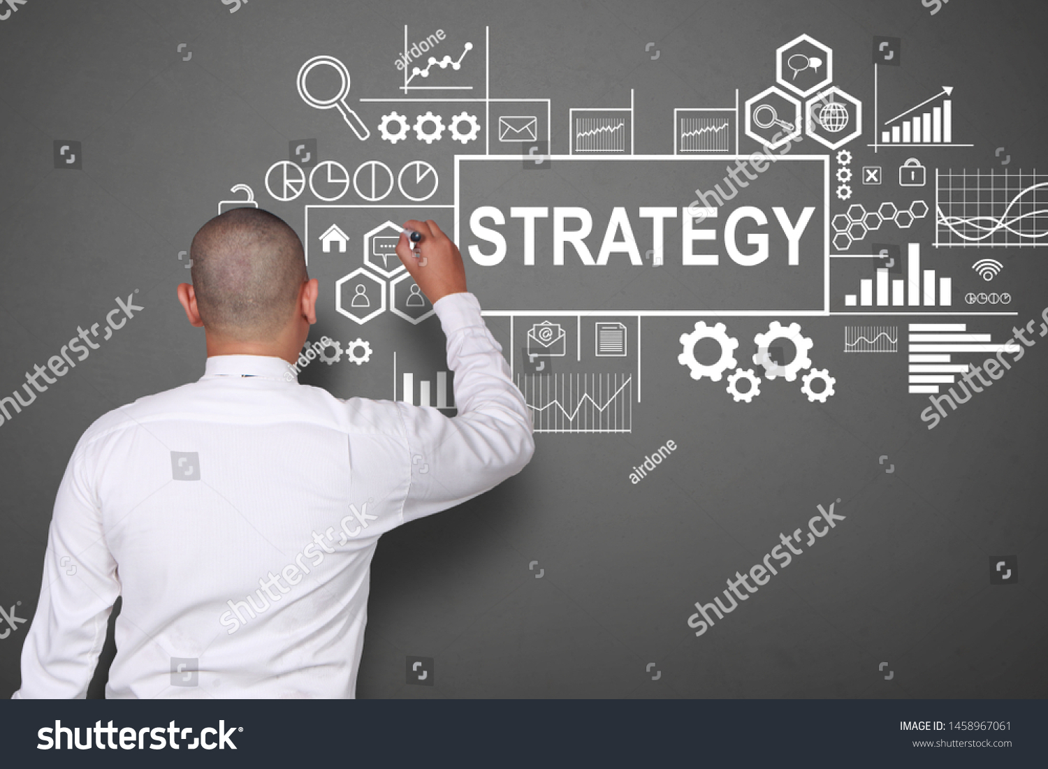 Strategy Business Motivational Inspirational Finance Quotes Stock Photo ...