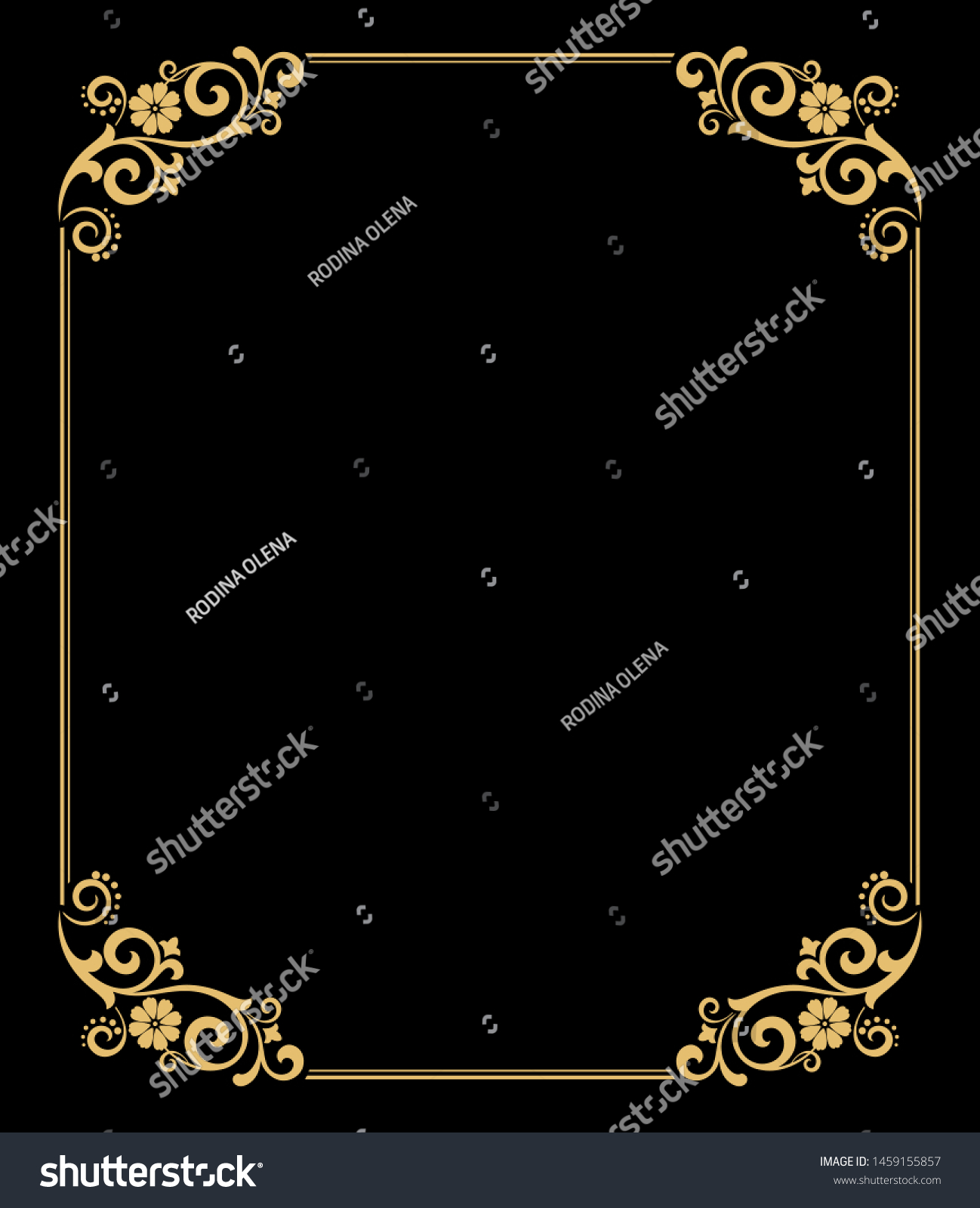 Decorative Frame Elegant Vector Element Design Stock Vector (Royalty ...