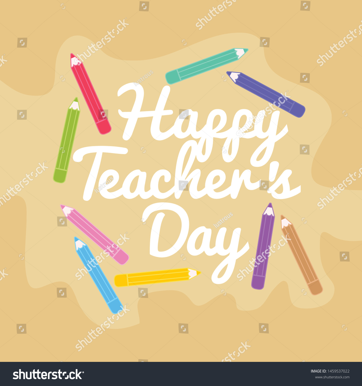 Illustration 5th September Happy Teachers Day Stock Vector (Royalty ...