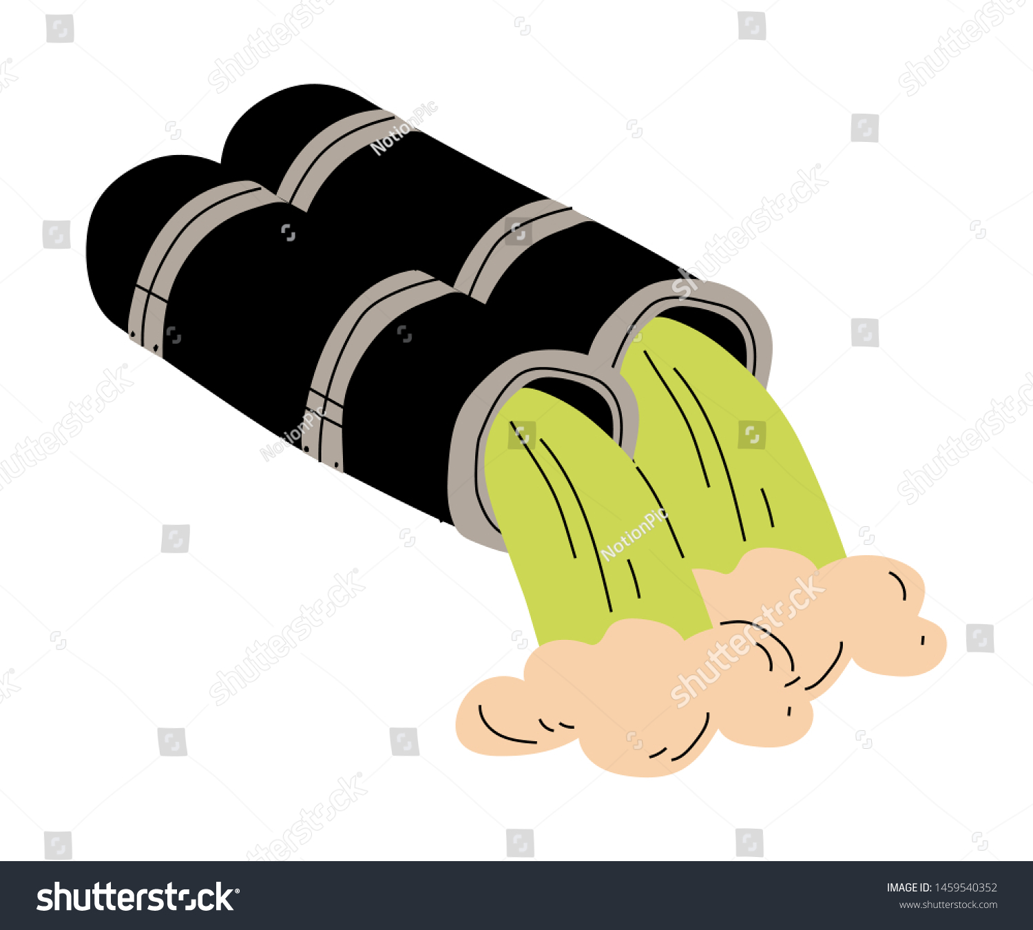 manufacturing waste clipart