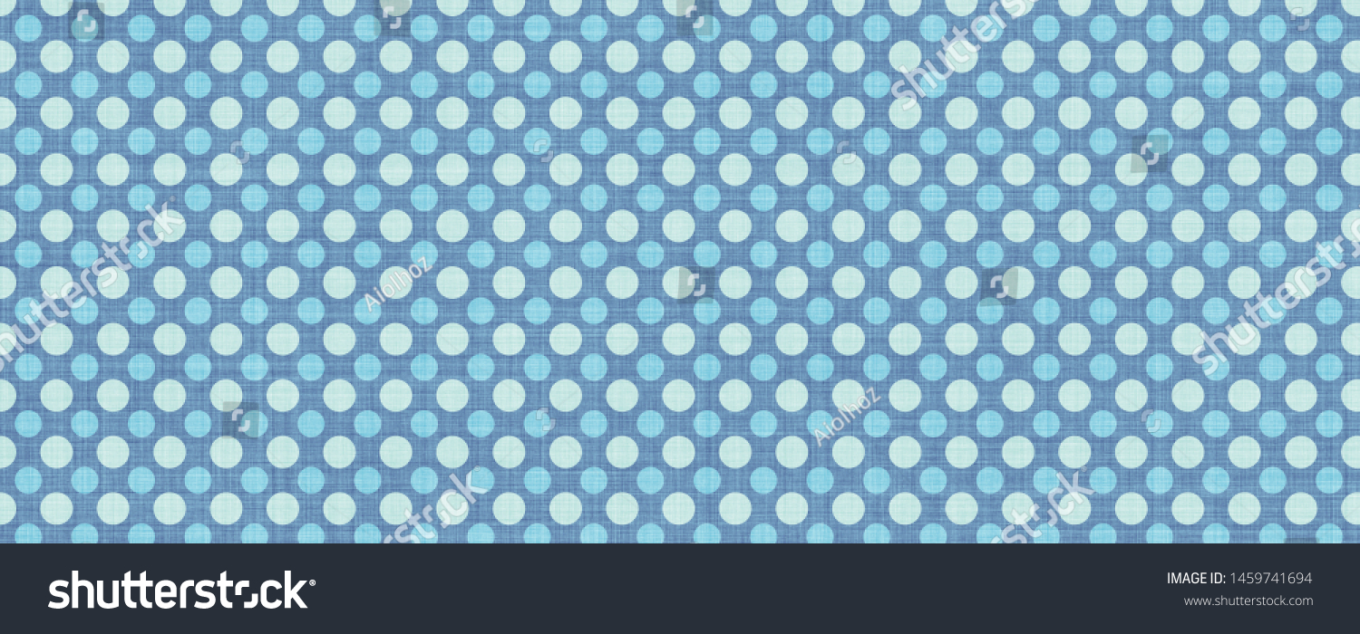 Blue Polka Dots Fabric Pattern Background Stock Illustration 1459741694