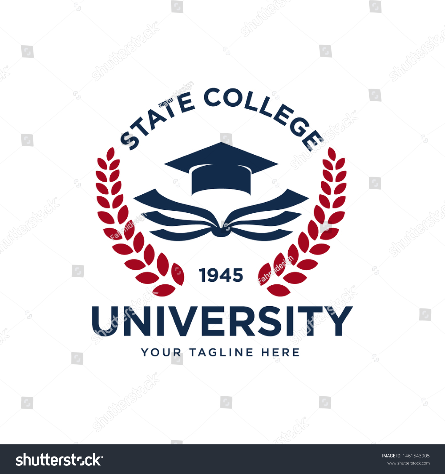 University Logo Template University Education Logo Stock Vector ...