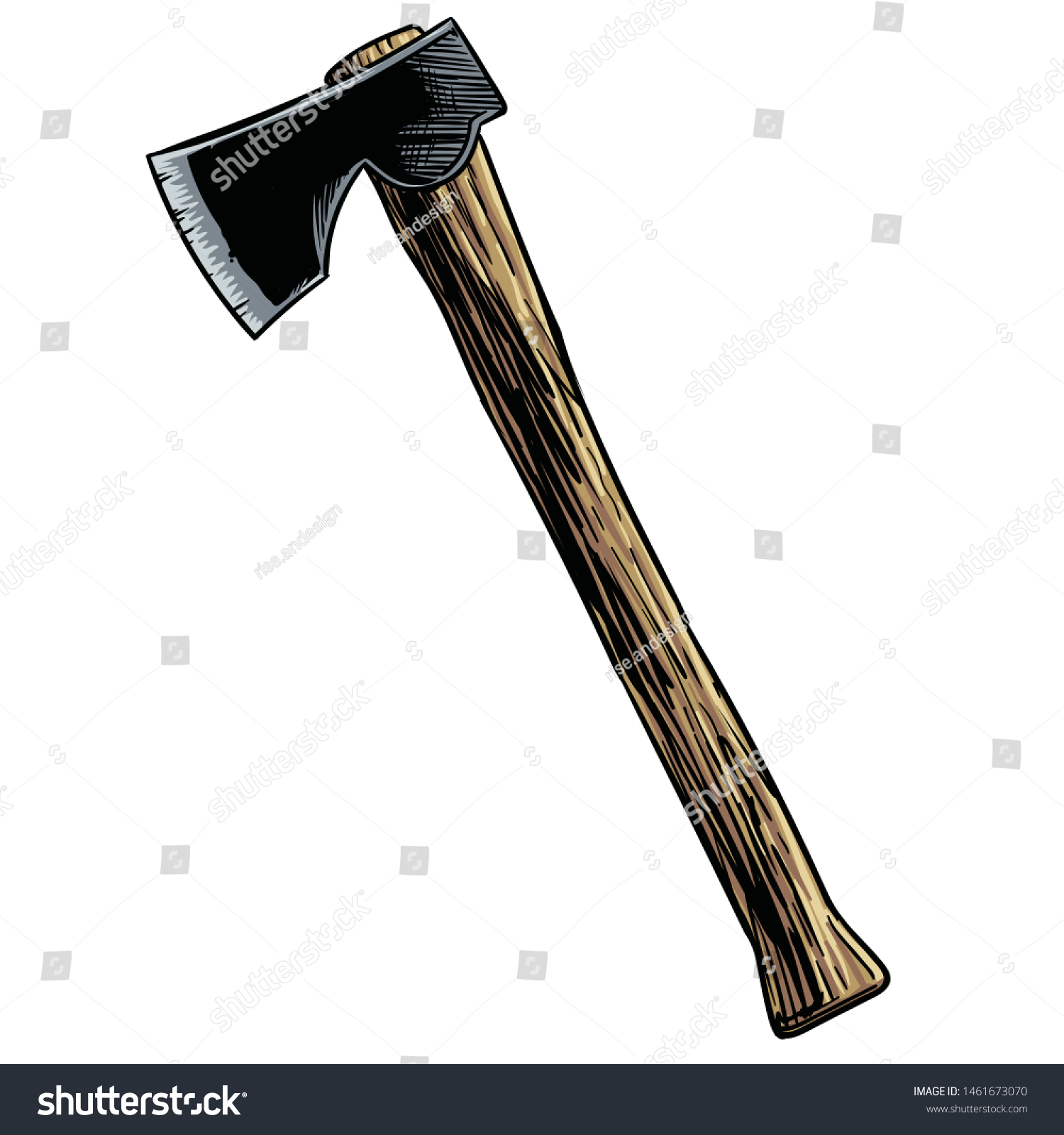 Vector Axe Transparent Background Stock Vector (Royalty Free ...