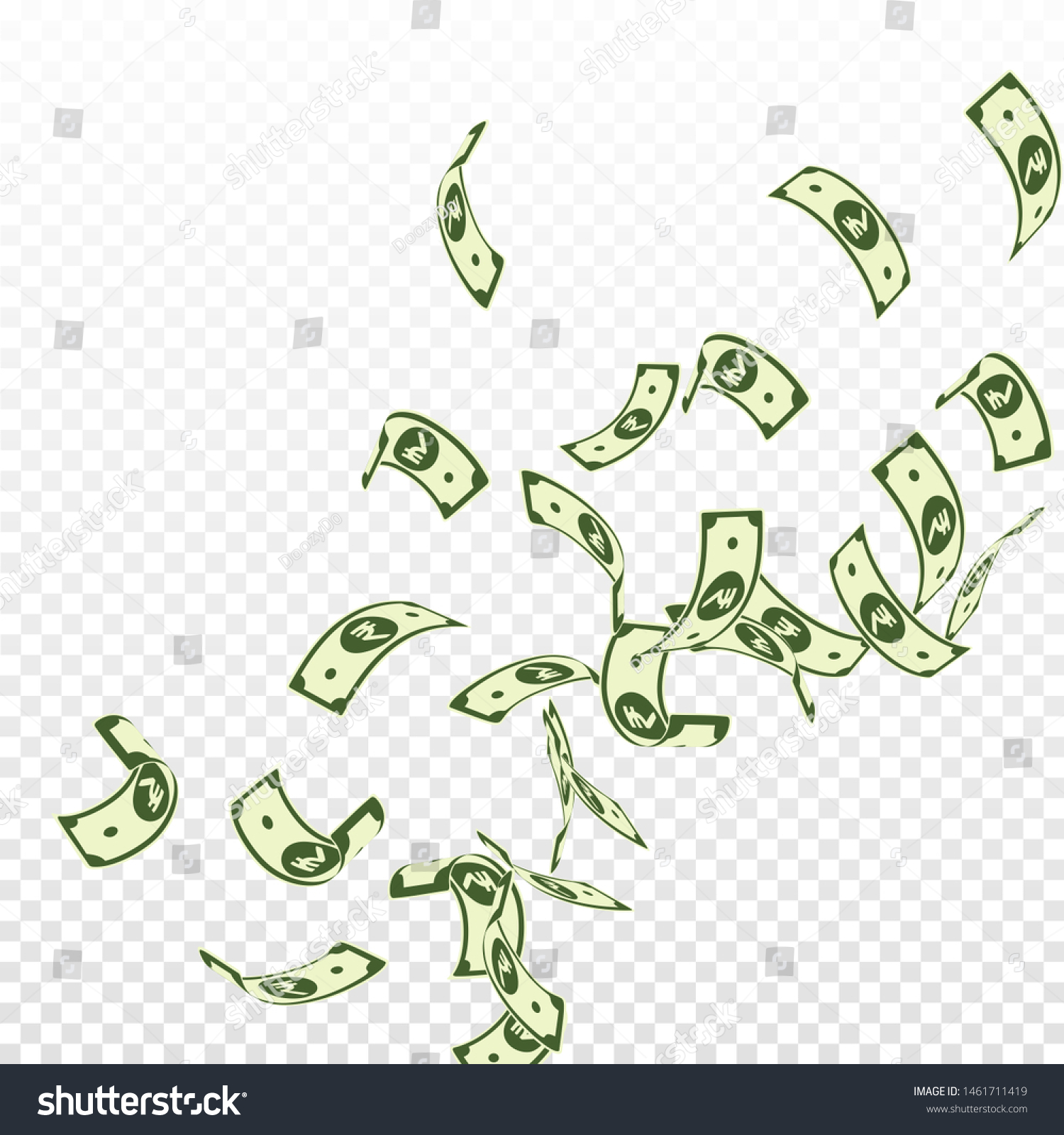 Indian Rupee Notes Falling Floating Inr Stock Vector (Royalty Free ...