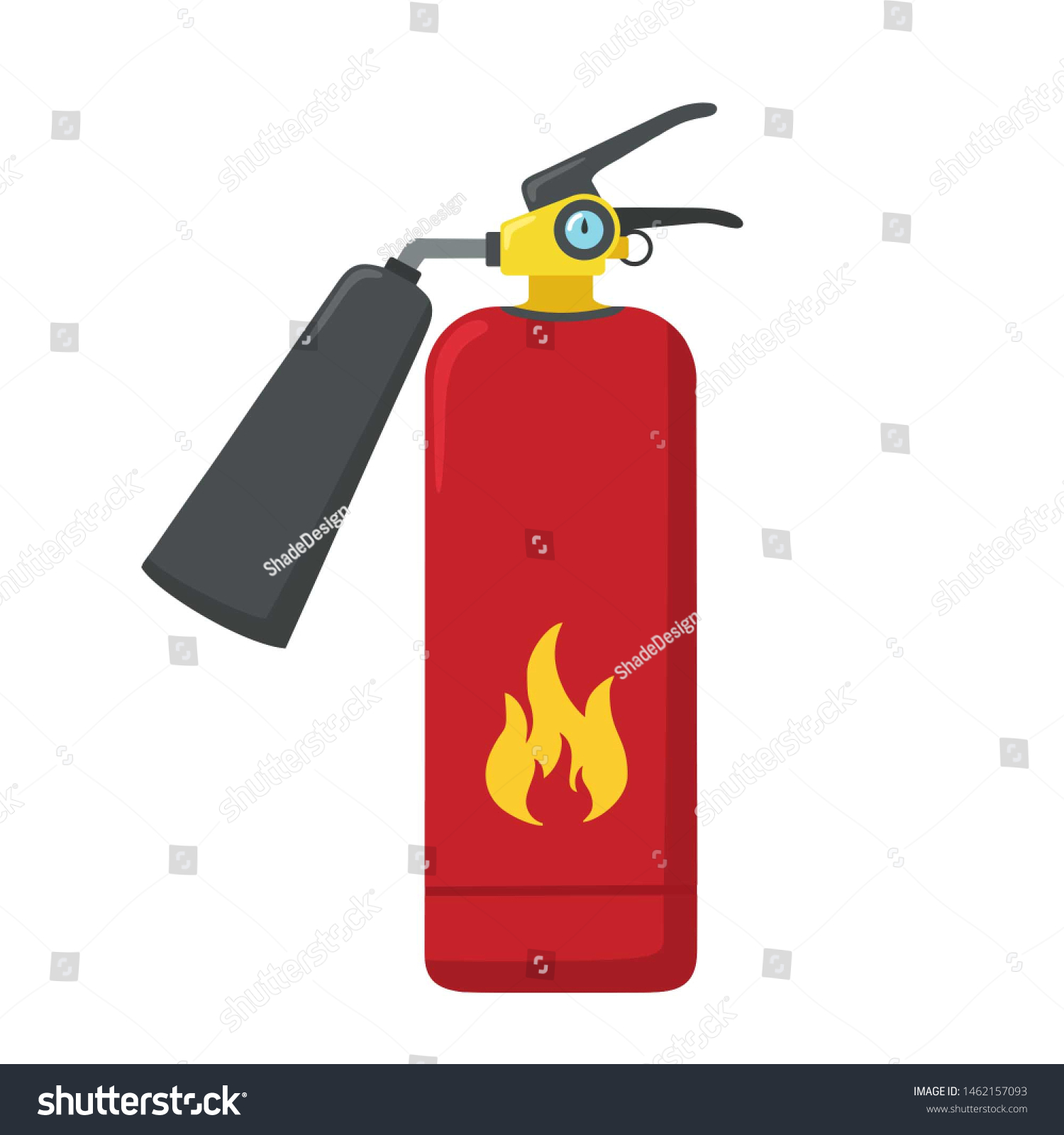 Vector Icon Fire Extinguisher Illustration Red Stock Illustration Shutterstock