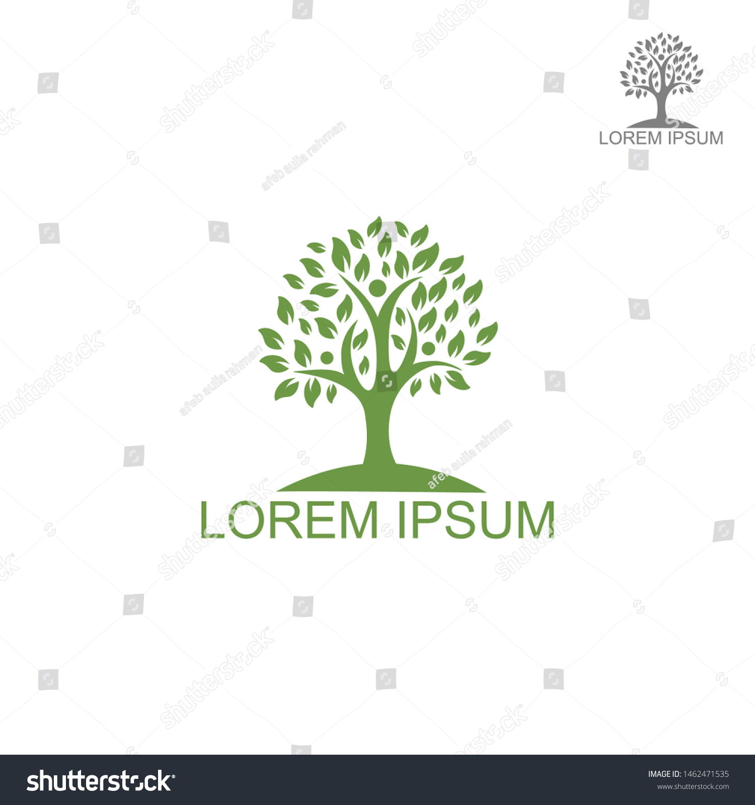 Family Tree Logo Design Family Health Stock Vector (Royalty Free ...