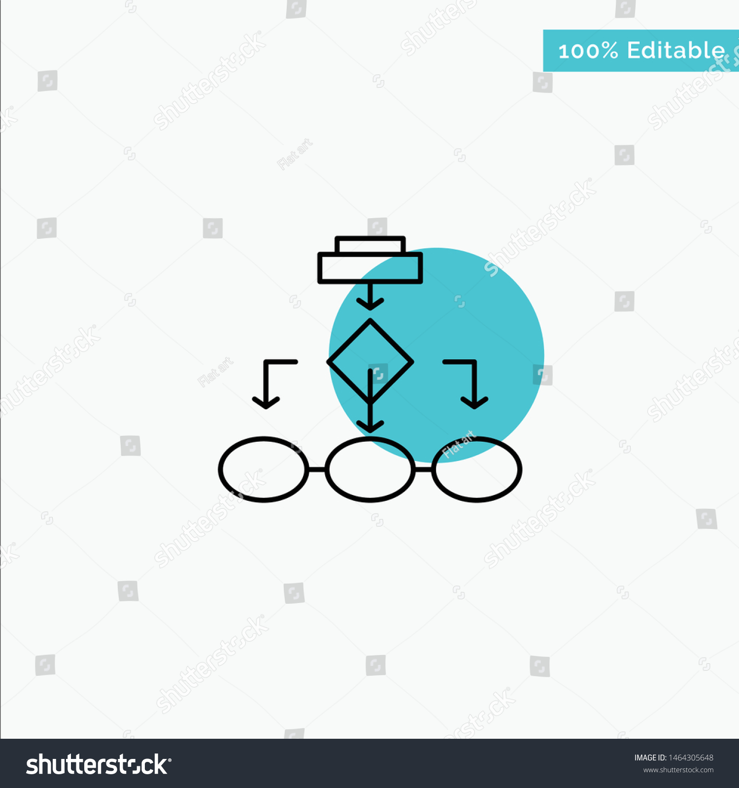 Vektor Stok Flowchart Algorithm Business Data Architecture Scheme ...