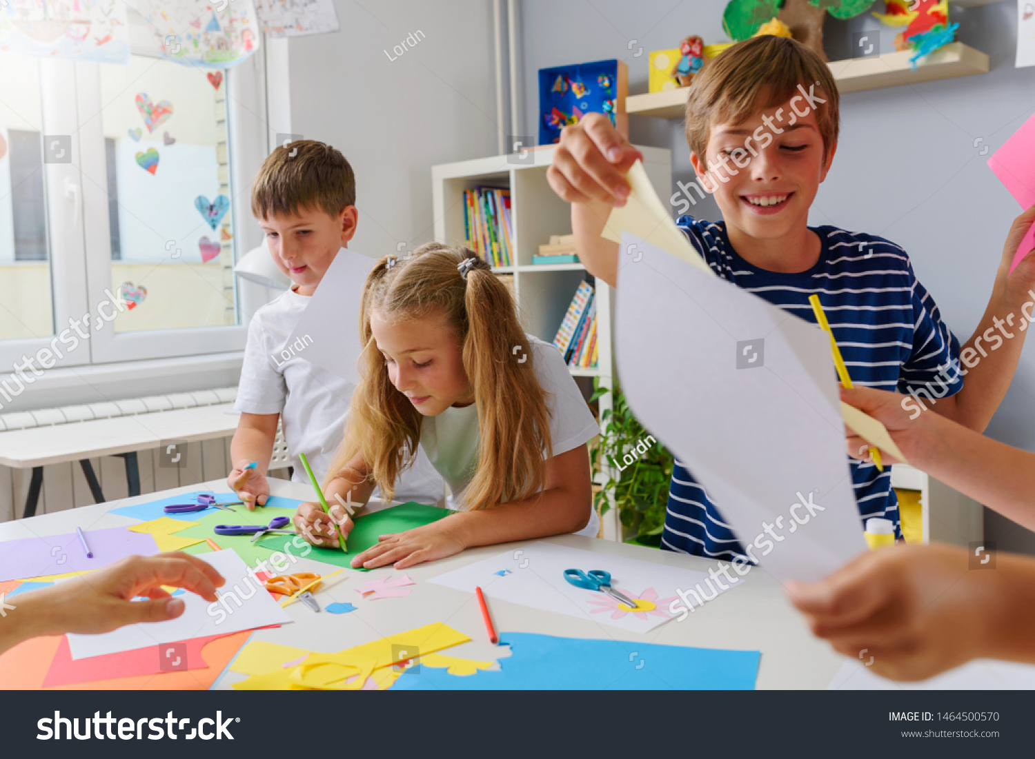 Creative Projects School Children Home School Stock Photo 1464500570 ...