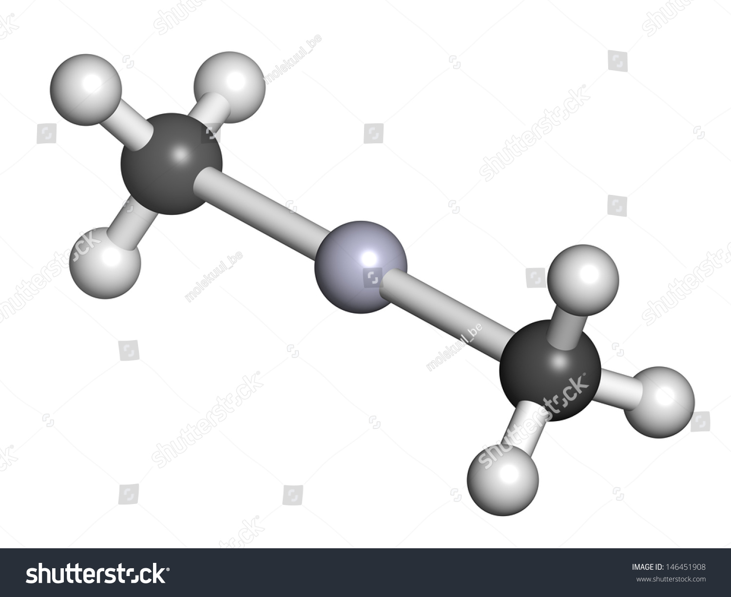 Dimethylmercury Organomercury Compound Chemical Structure Extremely ...