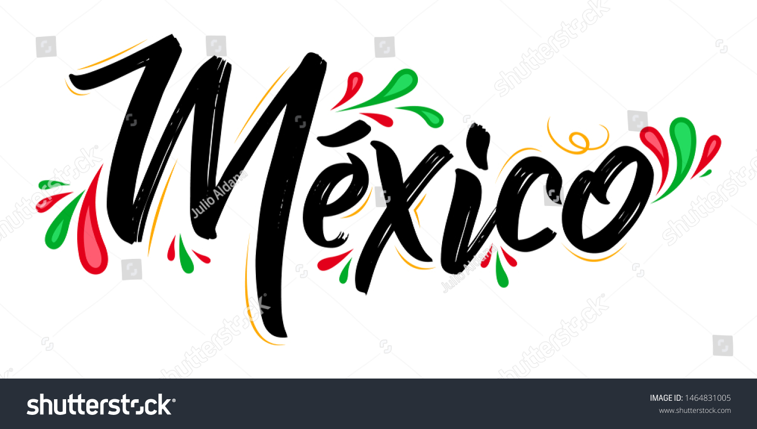 Mexico Patriotic Banner Design Mexican Flag Stock Vector (Royalty Free ...