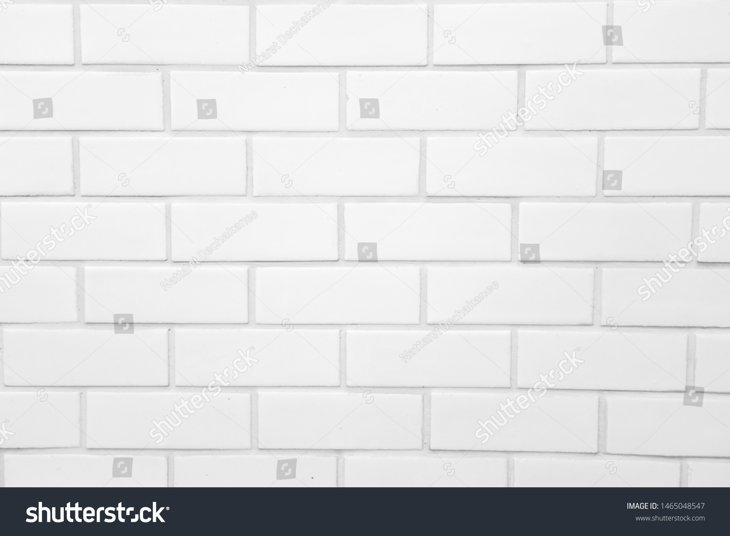 Cement White Brick Wall Background Texture Stock Photo 1465048547 ...