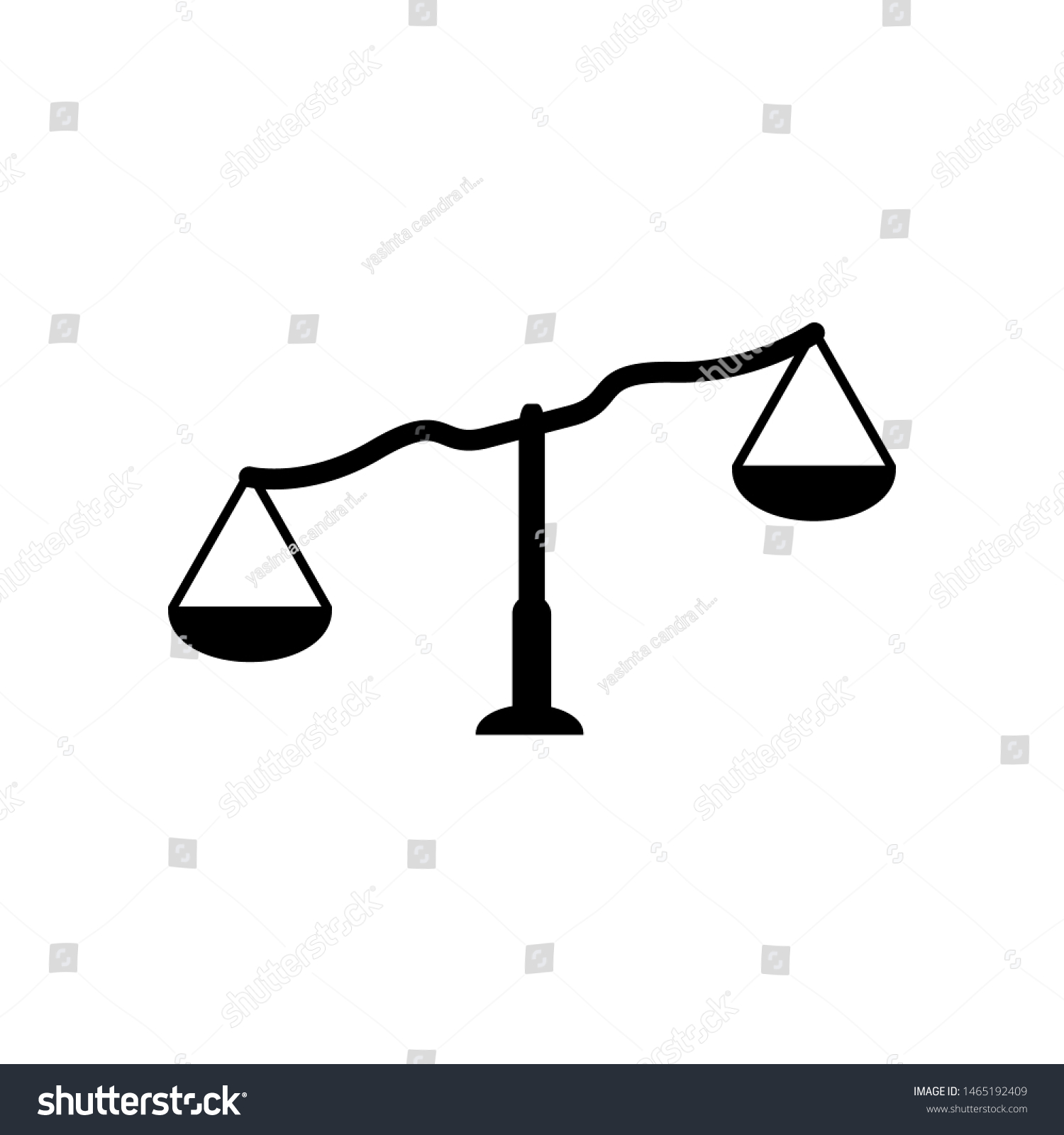 Legal Scale Vector Icon Symbol Justice Stock Vector (Royalty Free ...