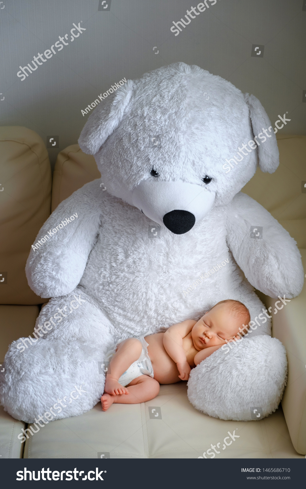 big teddy bear for newborn