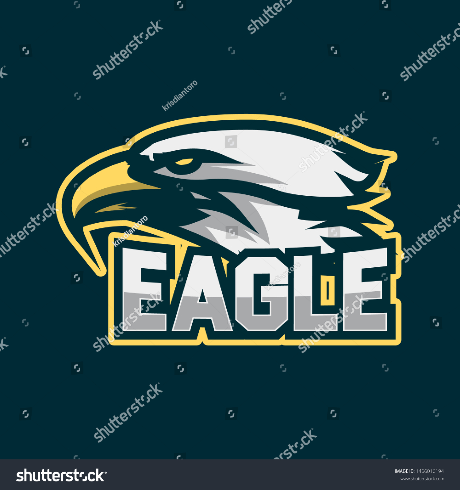 Eagle Esport Gaming Logo Design Eagle Stock Vector (Royalty Free ...