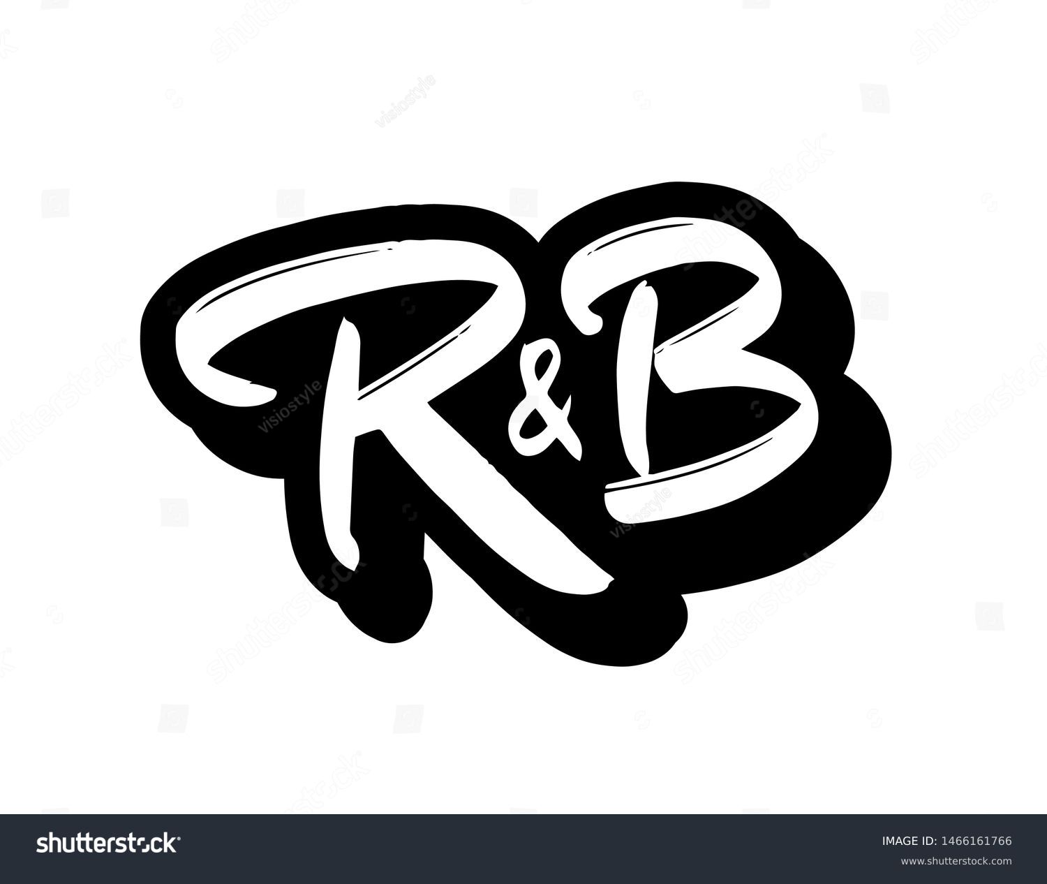 R&B 음악 장르 로고 벡터디자인을 위한 스톡 벡터(로열티 프리) 1466161766 | Shutterstock