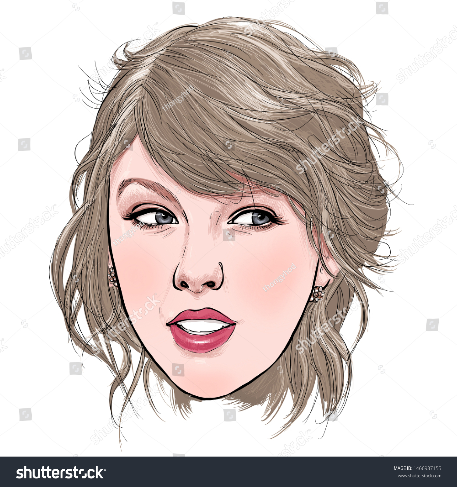 August 1 2019 Caricature Taylor Alison Stock Illustration 1466937155 ...