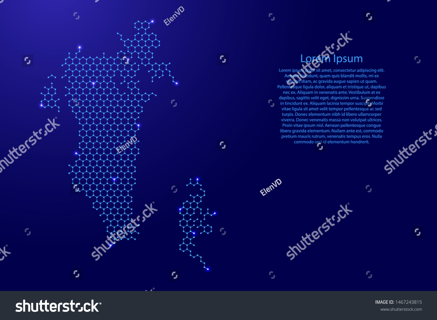 Bahrain Map Futuristic Hexagonal Shapes Lines Vector De Stock Libre   Stock Vector Bahrain Map From Futuristic Hexagonal Shapes Lines Points Blue And Glowing Stars In Nodes Form 1467243815 