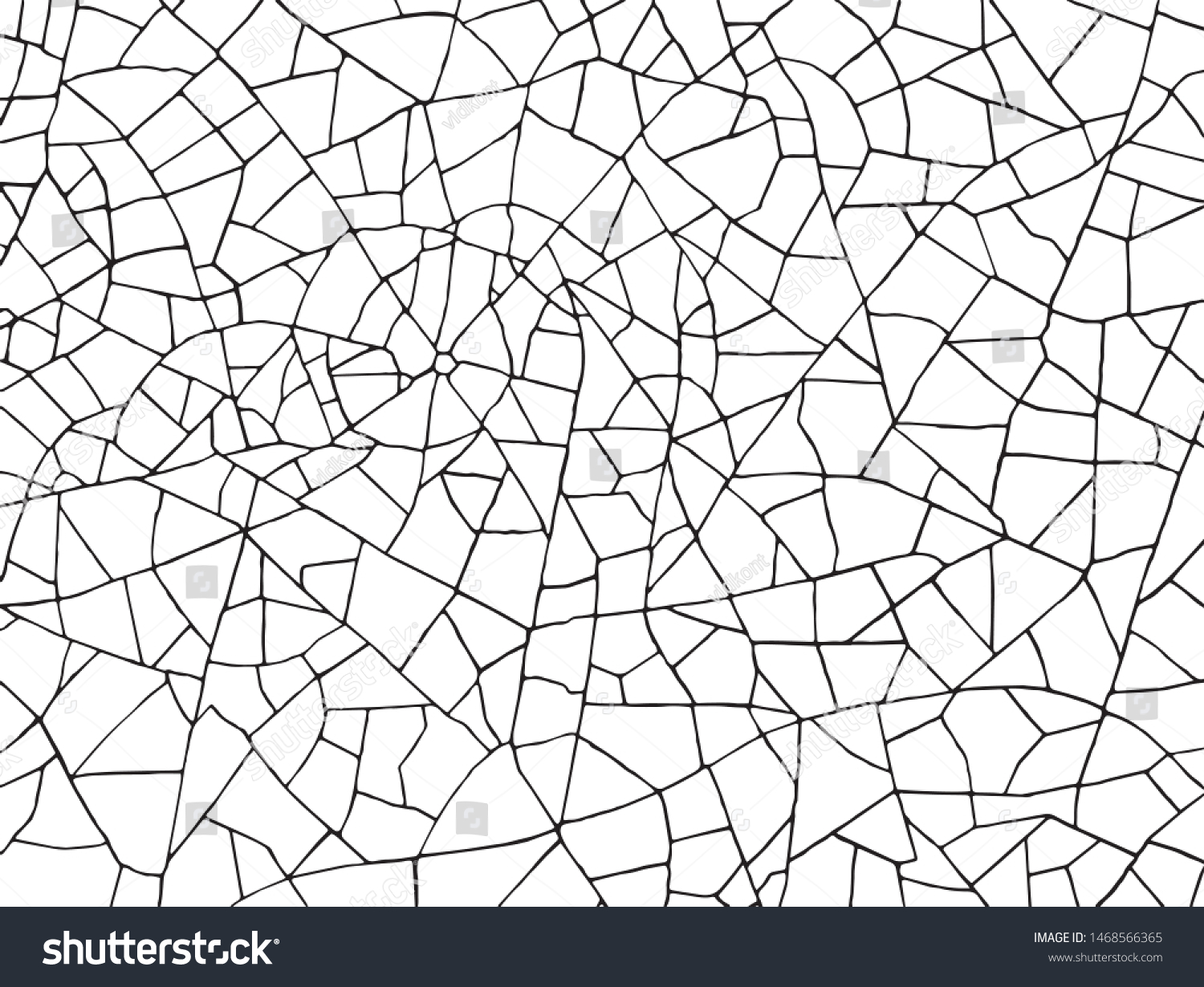 Broken Glass Cracks Texture White Black Stock Vector (Royalty Free ...