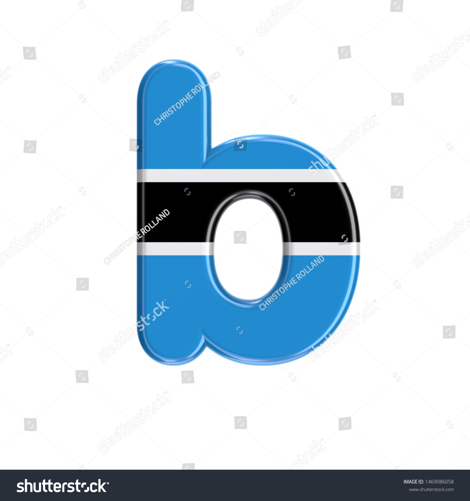 Botswana Flag Letter B Small 3d Stock Illustration 1469086058 ...