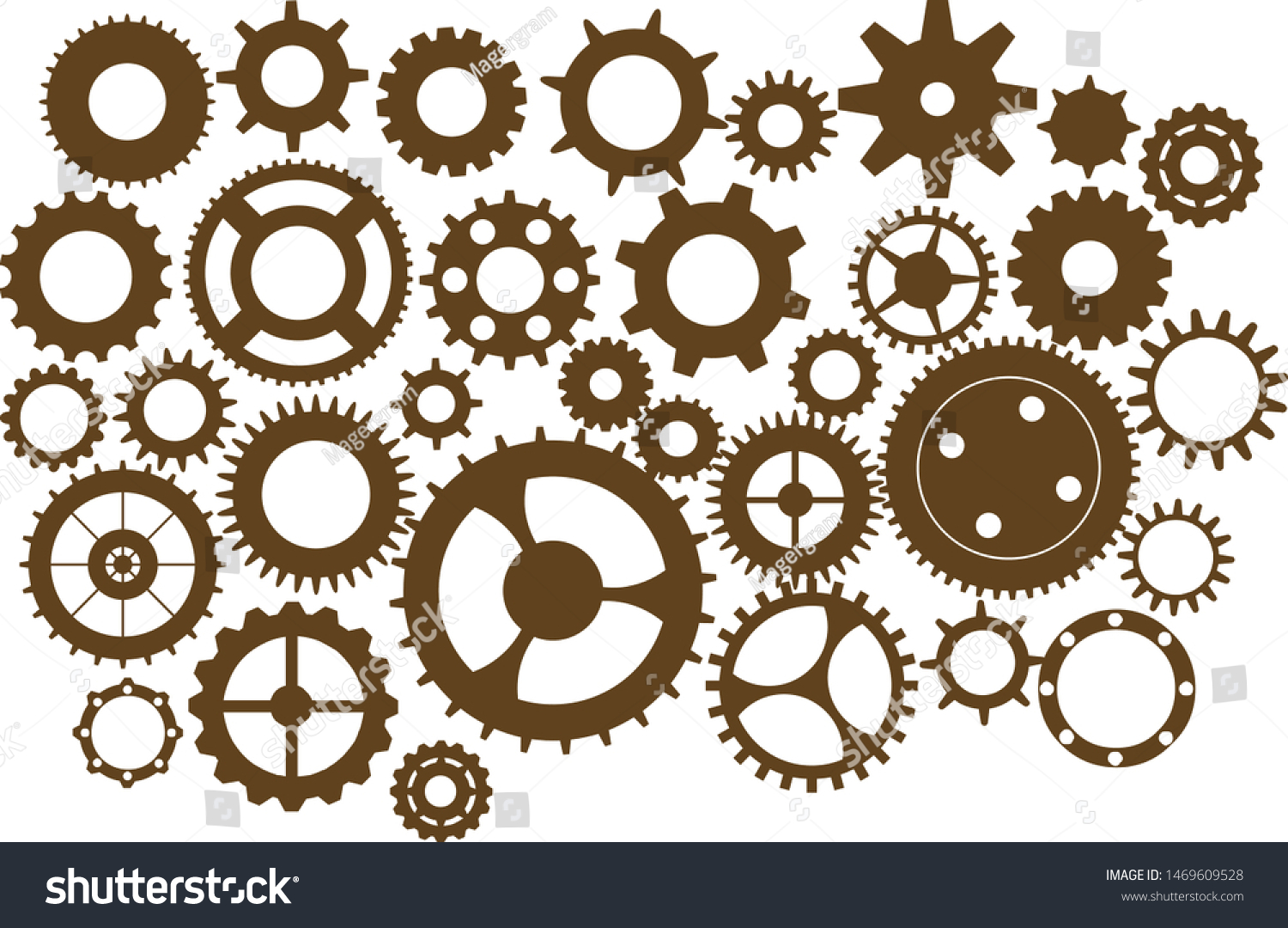 Steampunk Cogs Gears Vintage Wheels Stock Vector (Royalty Free ...