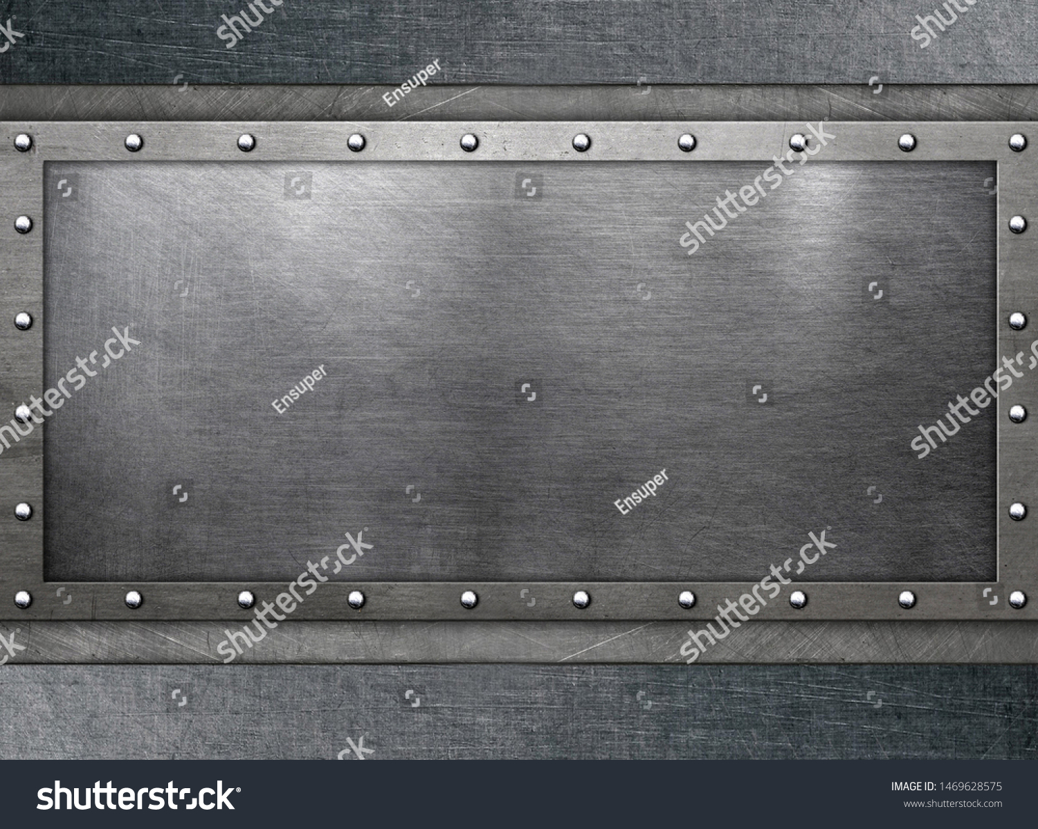 Metal Frame Rivets Steel Background Stock Photo 1469628575 | Shutterstock