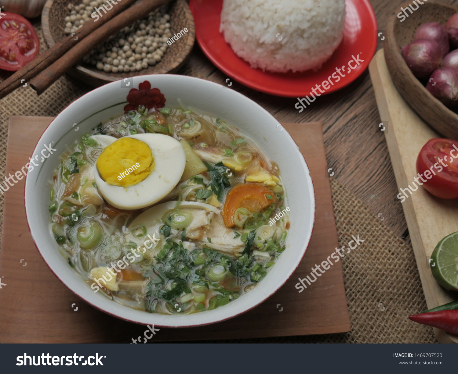 Food Photography Indonesian Chicken Soto Soto Stock Photo Shutterstock