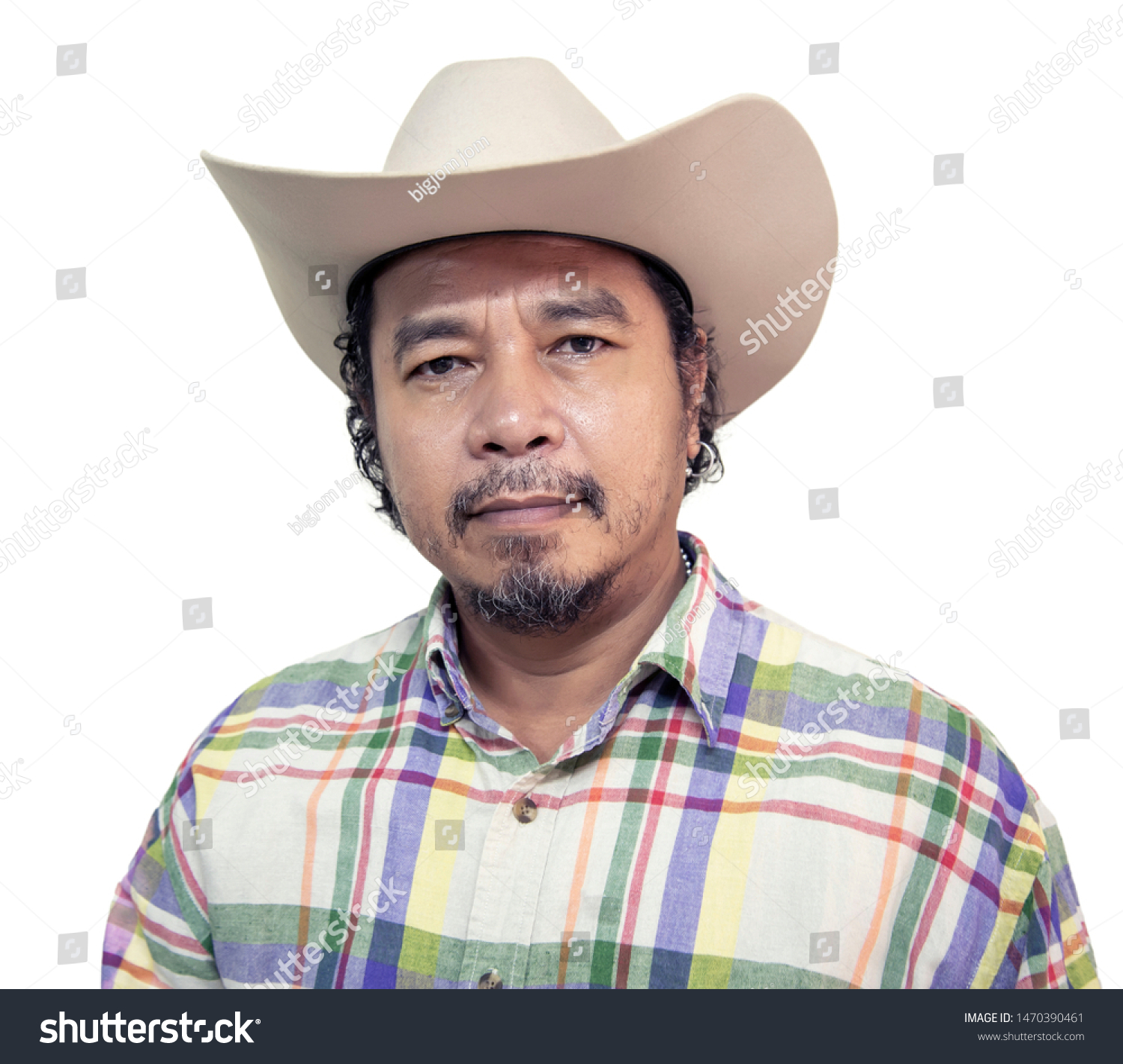 man wearing cowboy hat